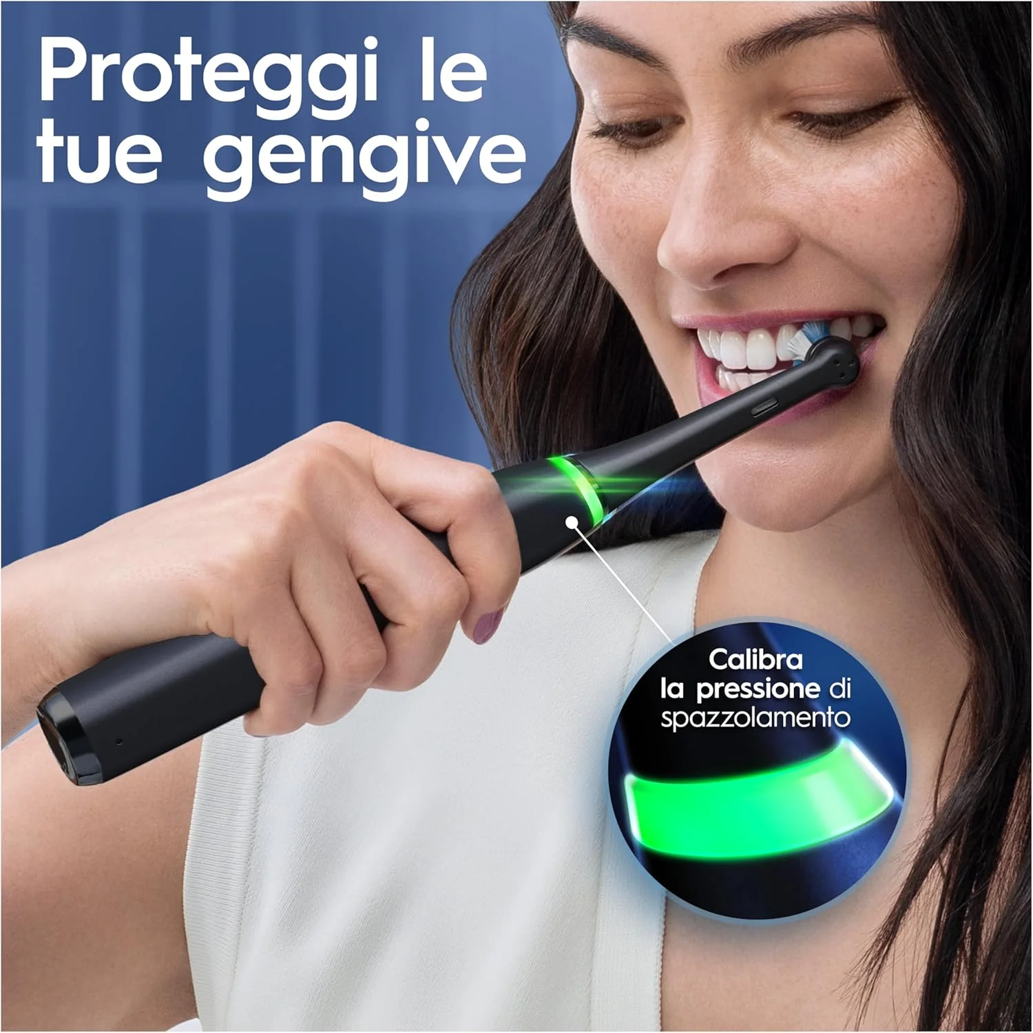 مسواک برقی اورال-بی iO 7، بسته 2 عددی، مشکی و سفید، 2 دسته متصل بلوتوثی با فناوری مغناطیسی، هدیه روز پدر، 3 برس، 1 کیف مسافرتی ممتاز