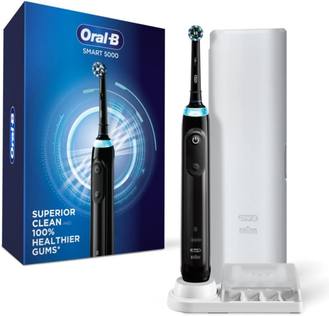 مسواک برقی شارژی هوشمند Oral-B Pro 5000 Smartseries با قابلیت اتصال بلوتوث، نسخه مشکی