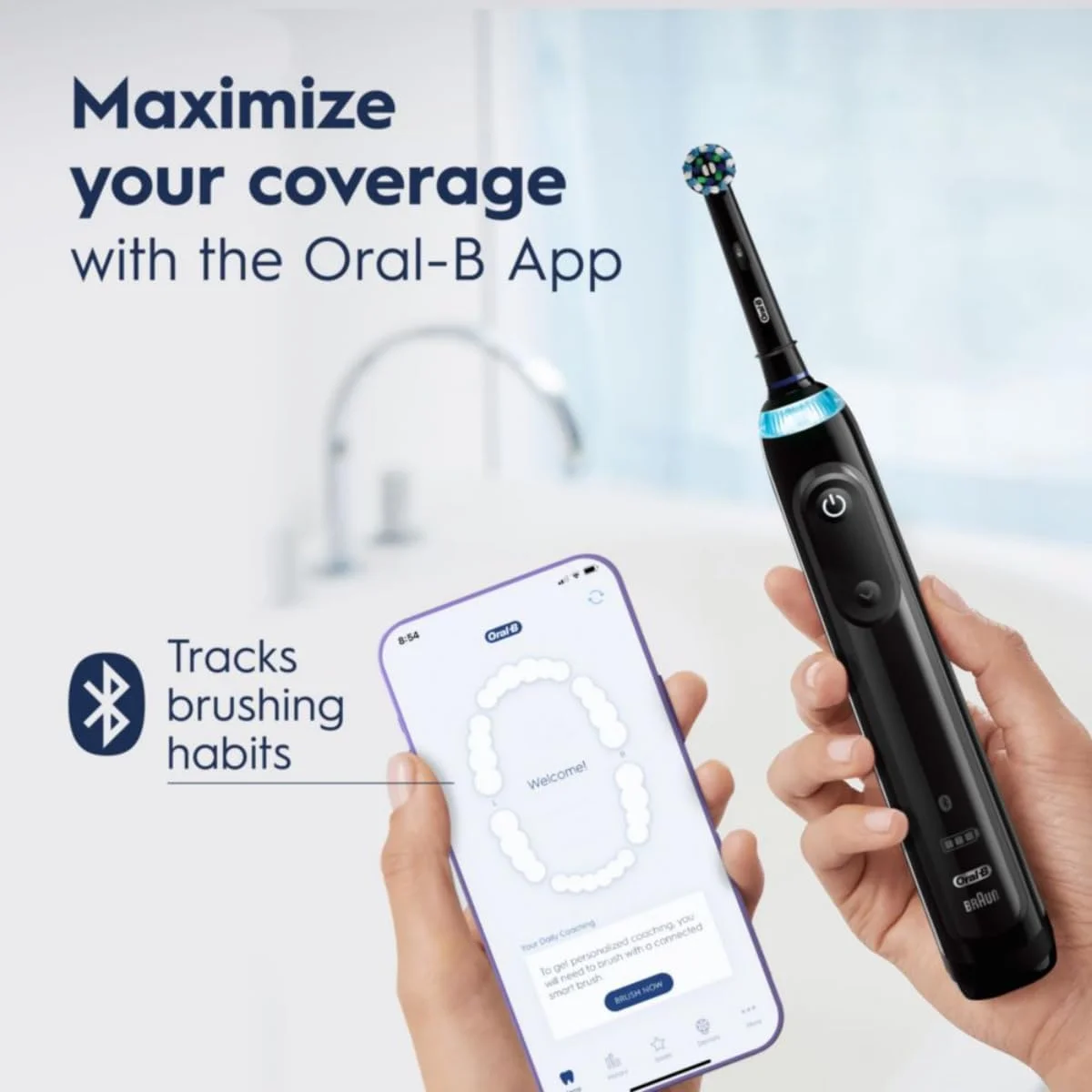 مسواک برقی شارژی هوشمند Oral-B Pro 5000 Smartseries با قابلیت اتصال بلوتوث، نسخه مشکی مسواک برقی شارژی هوشمند Oral-B Pro 5000 Smartseries با قابلیت اتصال بلوتوث، نسخه مشکی