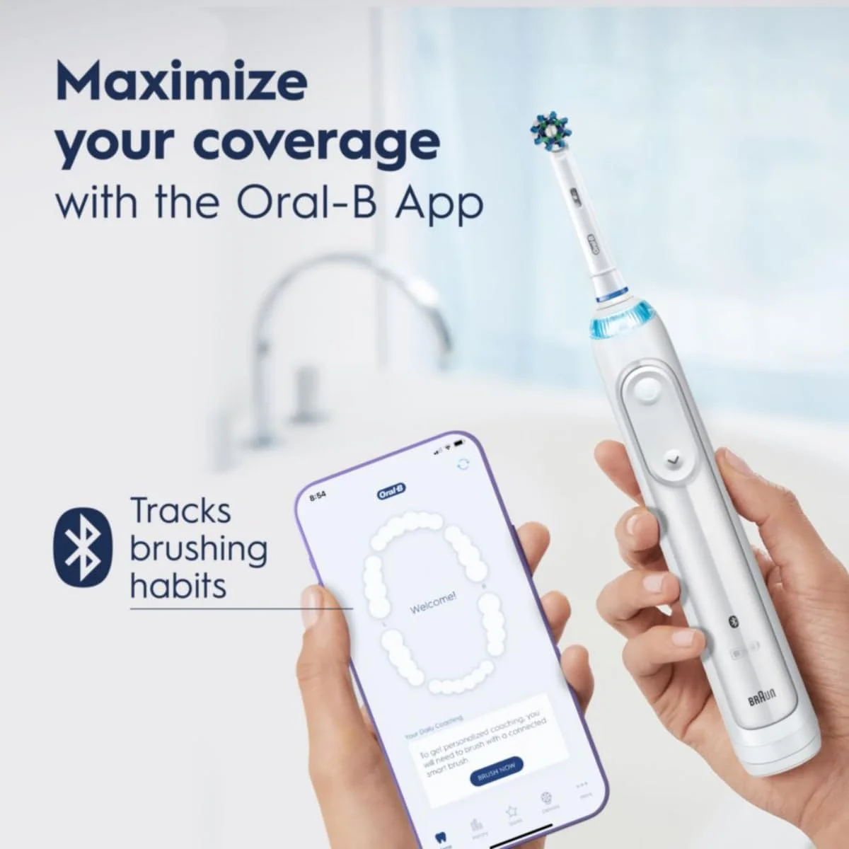 مسواک برقی شارژی هوشمند Oral-B 5000، مشکی با کیف مسافرتی و بلوتوث - دارای حسگر فشار قابل مشاهده برای محافظت از لثه - 5 حالت تمیز کردن - تایمر 2 دقیقه ای مسواک برقی شارژی هوشمند Oral-B 5000، مشکی با کیف مسافرتی و بلوتوث - دارای حسگر فشار قابل مشاهده برای محافظت از لثه - 5 حالت تمیز کردن - تایمر 2 دقیقه ای