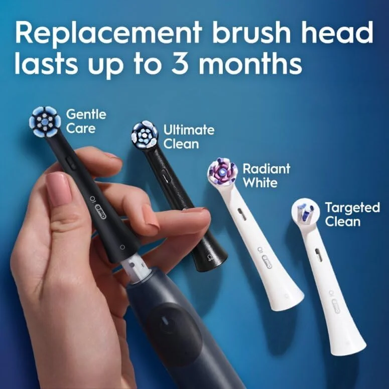 مسواک برقی شارژی Oral-B iO Series 2، مشکی شب با 1 سری برس Gentle Care - سنسور فشار خودکار برای محافظت از لثه - 3 حالت - تایمر 2 دقیقه ای مسواک برقی شارژی Oral-B iO Series 2، مشکی شب با 1 سری برس Gentle Care - سنسور فشار خودکار برای محافظت از لثه - 3 حالت - تایمر 2 دقیقه ای