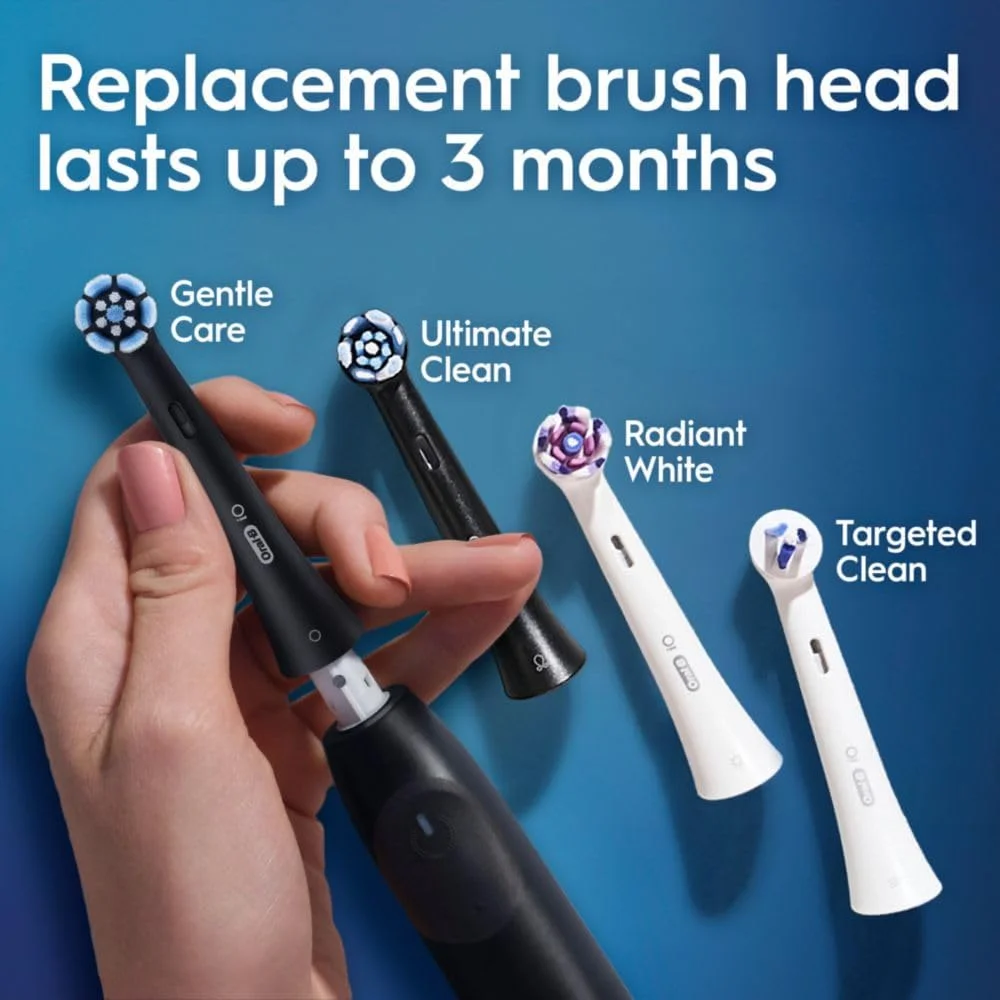 مسواک برقی شارژی Oral-B iO Simple Clean، مشکی شب با 1 سری برس مراقبت ملایم و 1 کیف مسافرتی مشکی - سنسور فشار خودکار برای محافظت از لثه ها - 3 حالت - تایمر 2 دقیقه ای مسواک برقی شارژی Oral-B iO Simple Clean، مشکی شب با 1 سری برس مراقبت ملایم و 1 کیف مسافرتی مشکی - سنسور فشار خودکار برای محافظت از لثه ها - 3 حالت - تایمر 2 دقیقه ای