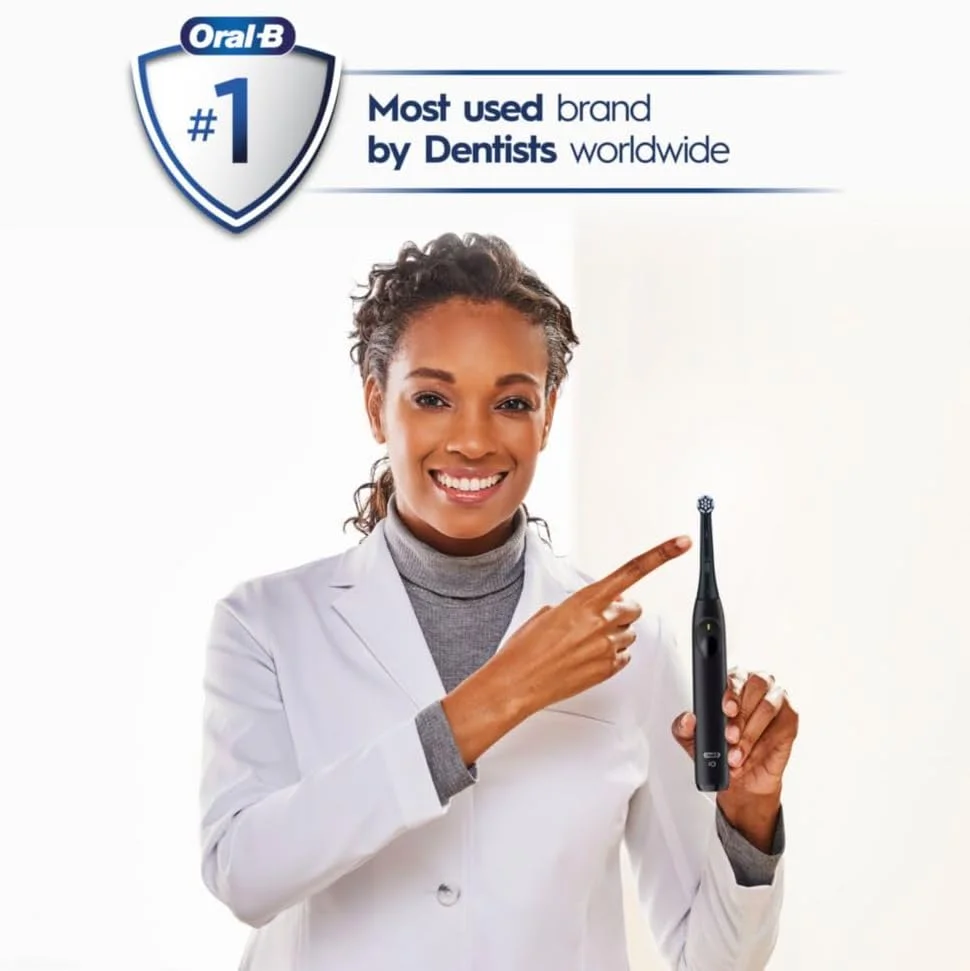 مسواک برقی شارژی Oral-B iO Simple Clean، مشکی شب با 1 سری برس مراقبت ملایم و 1 کیف مسافرتی مشکی - سنسور فشار خودکار برای محافظت از لثه ها - 3 حالت - تایمر 2 دقیقه ای مسواک برقی شارژی Oral-B iO Simple Clean، مشکی شب با 1 سری برس مراقبت ملایم و 1 کیف مسافرتی مشکی - سنسور فشار خودکار برای محافظت از لثه ها - 3 حالت - تایمر 2 دقیقه ای
