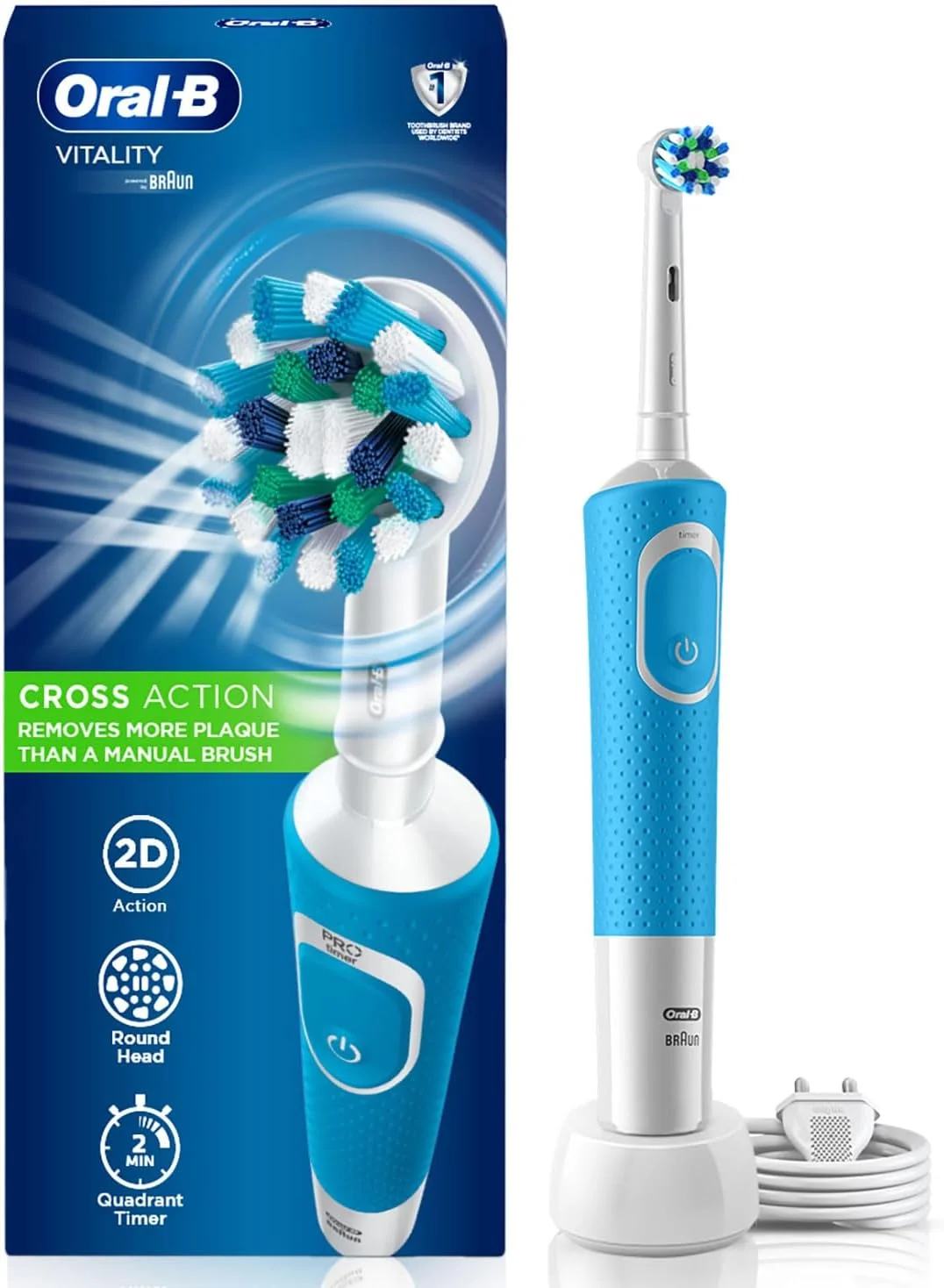 ORAL-B Power 100 Vitality Electric Toothbrush Blue