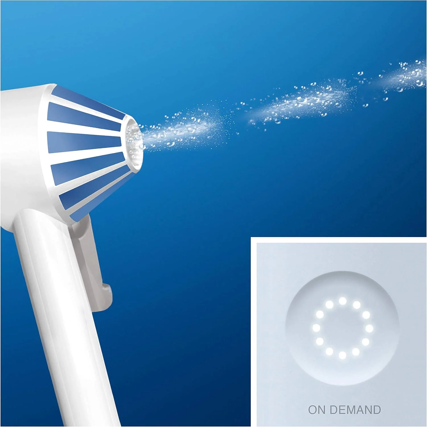 دستگاه شستشوی دهان و دندان اورال-بی Oxyjet، 1 سری، با فناوری میکروحباب، پاکسازی عمیق، احیا کننده لثه، باتری لیتیومی، ایده هدیه، سفید دستگاه شستشوی دهان و دندان اورال-بی Oxyjet، 1 سری، با فناوری میکروحباب، پاکسازی عمیق، احیا کننده لثه، باتری لیتیومی، ایده هدیه، سفید