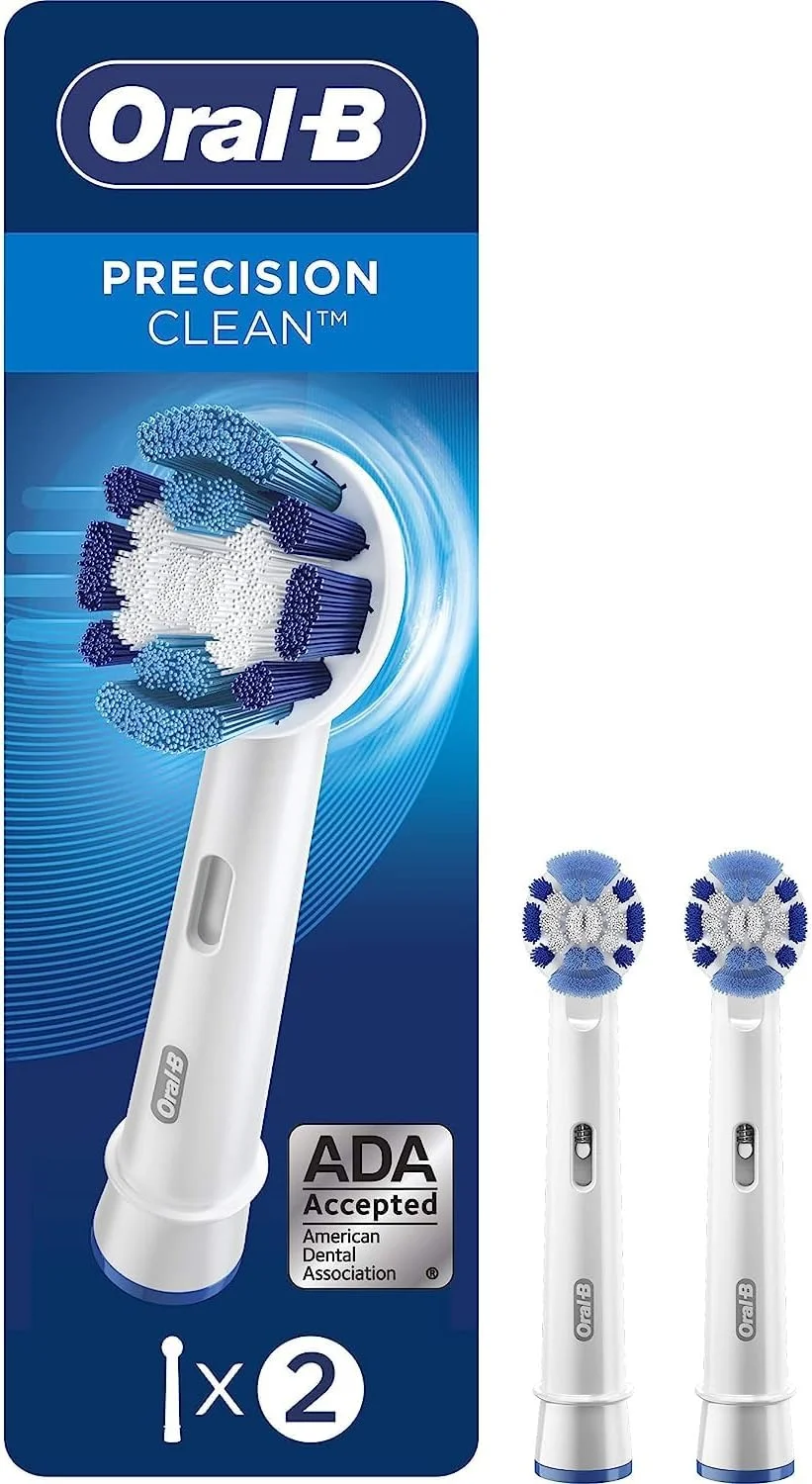 سری یدک مسواک برقی اورال-بی مدل Precision Clean، بسته 2 عددی