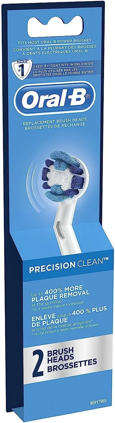 سری یدک مسواک برقی اورال-بی مدل Precision Clean، بسته 2 عددی سری یدک مسواک برقی اورال-بی مدل Precision Clean، بسته 2 عددی