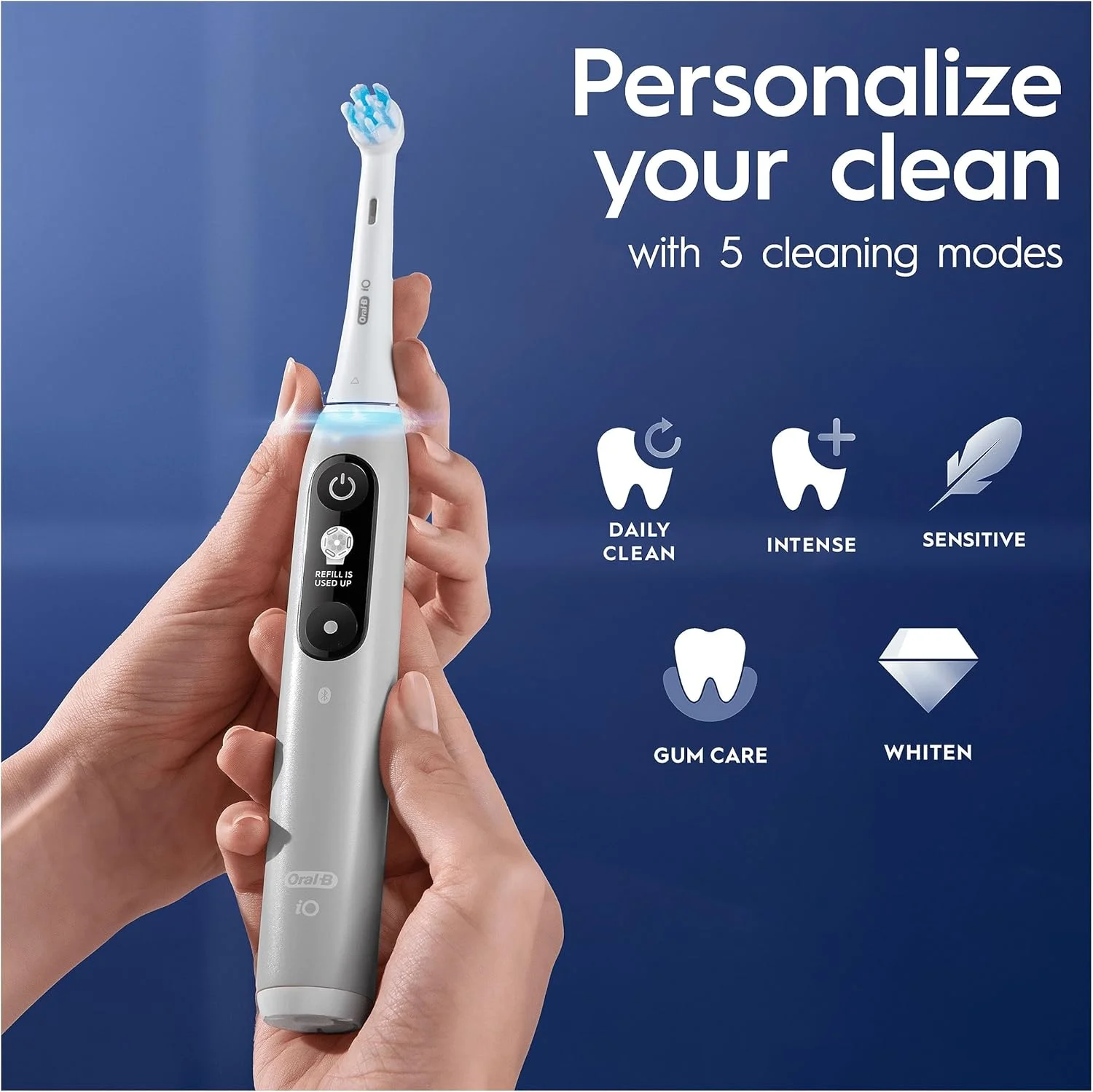مسواک برقی Oral-B iO6 با فناوری انقلابی iO، دارای 1 سری مسواک و کیف مسافرتی، 5 حالت با قابلیت سفید کردن دندان، دوشاخه 2 پین بریتانیا، خاکستری اوپال مسواک برقی Oral-B iO6 با فناوری انقلابی iO، دارای 1 سری مسواک و کیف مسافرتی، 5 حالت با قابلیت سفید کردن دندان، دوشاخه 2 پین بریتانیا، خاکستری اوپال