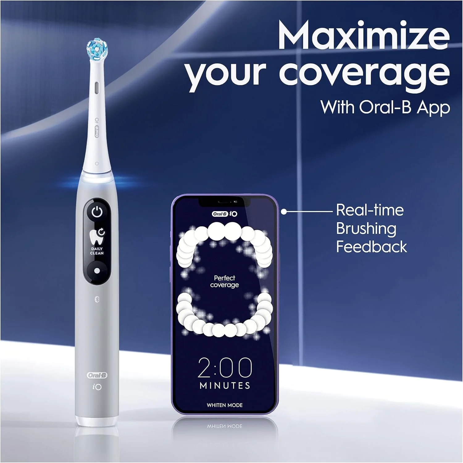 مسواک برقی Oral-B iO6 با فناوری انقلابی iO، دارای 1 سری مسواک و کیف مسافرتی، 5 حالت با قابلیت سفید کردن دندان، دوشاخه 2 پین بریتانیا، خاکستری اوپال مسواک برقی Oral-B iO6 با فناوری انقلابی iO، دارای 1 سری مسواک و کیف مسافرتی، 5 حالت با قابلیت سفید کردن دندان، دوشاخه 2 پین بریتانیا، خاکستری اوپال