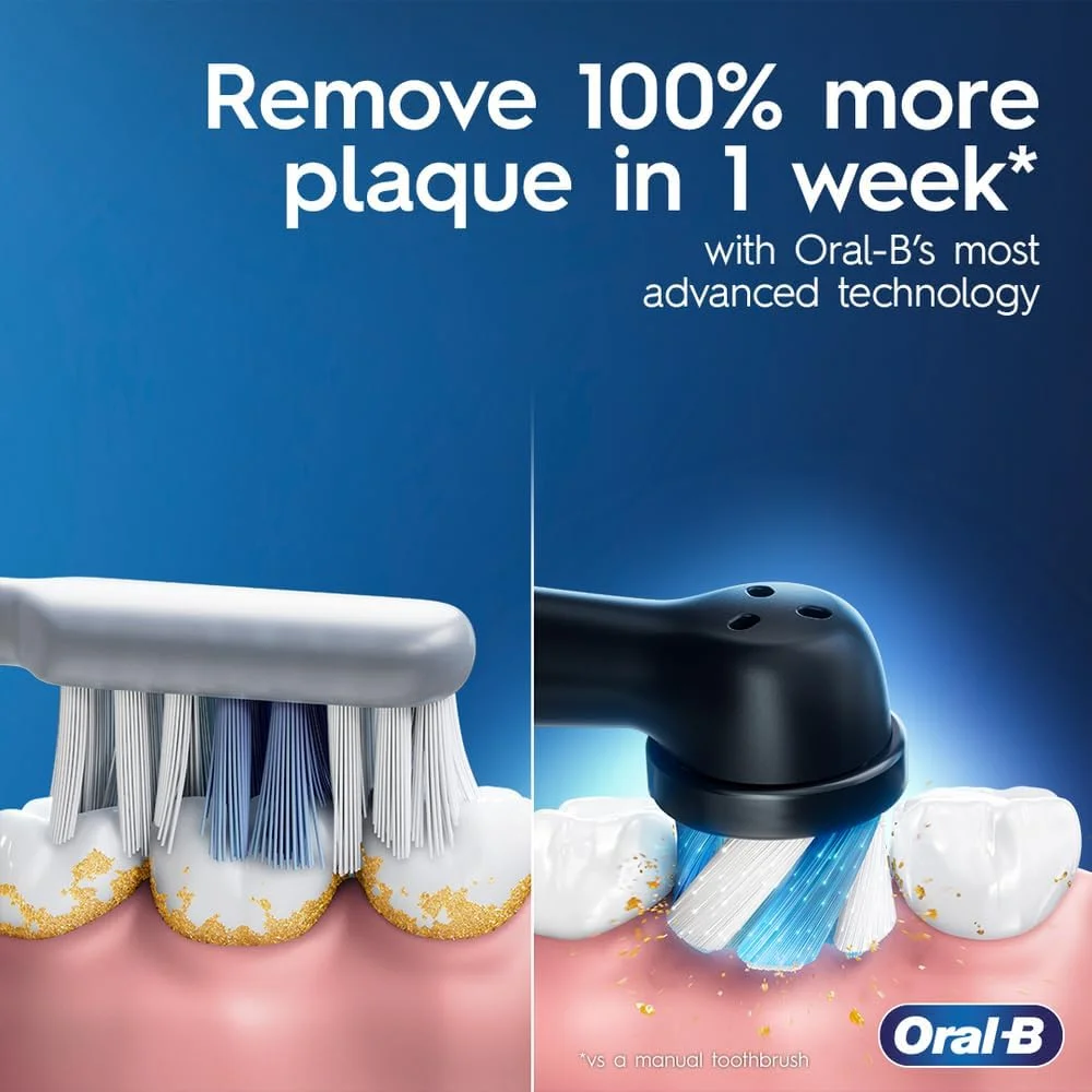 مسواک برقی Oral-B iO Series 3 به همراه (2) سری مسواک، قابل شارژ، سفید مسواک برقی Oral-B iO Series 3 به همراه (2) سری مسواک، قابل شارژ، سفید