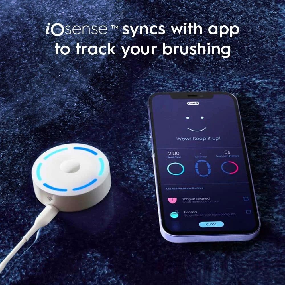 مسواک برقی اورال-بی iO 10 با سنسور فشار، 4 سری مسواک، کیف مسافرتی - 7 حالت، تایمر 2 دقیقه ای