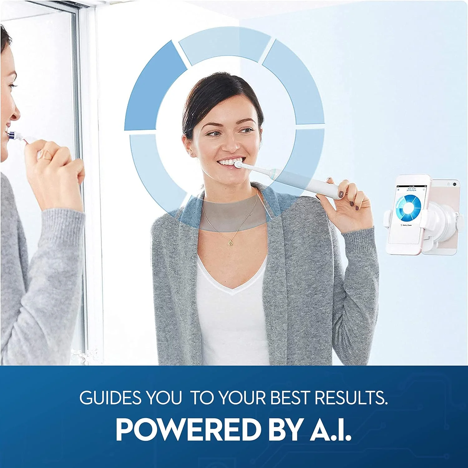 مسواک برقی هوشمند Oral-B Genius X با هوش مصنوعی، قابل شارژ، رنگ سفید مسواک برقی هوشمند Oral-B Genius X با هوش مصنوعی، قابل شارژ، رنگ سفید