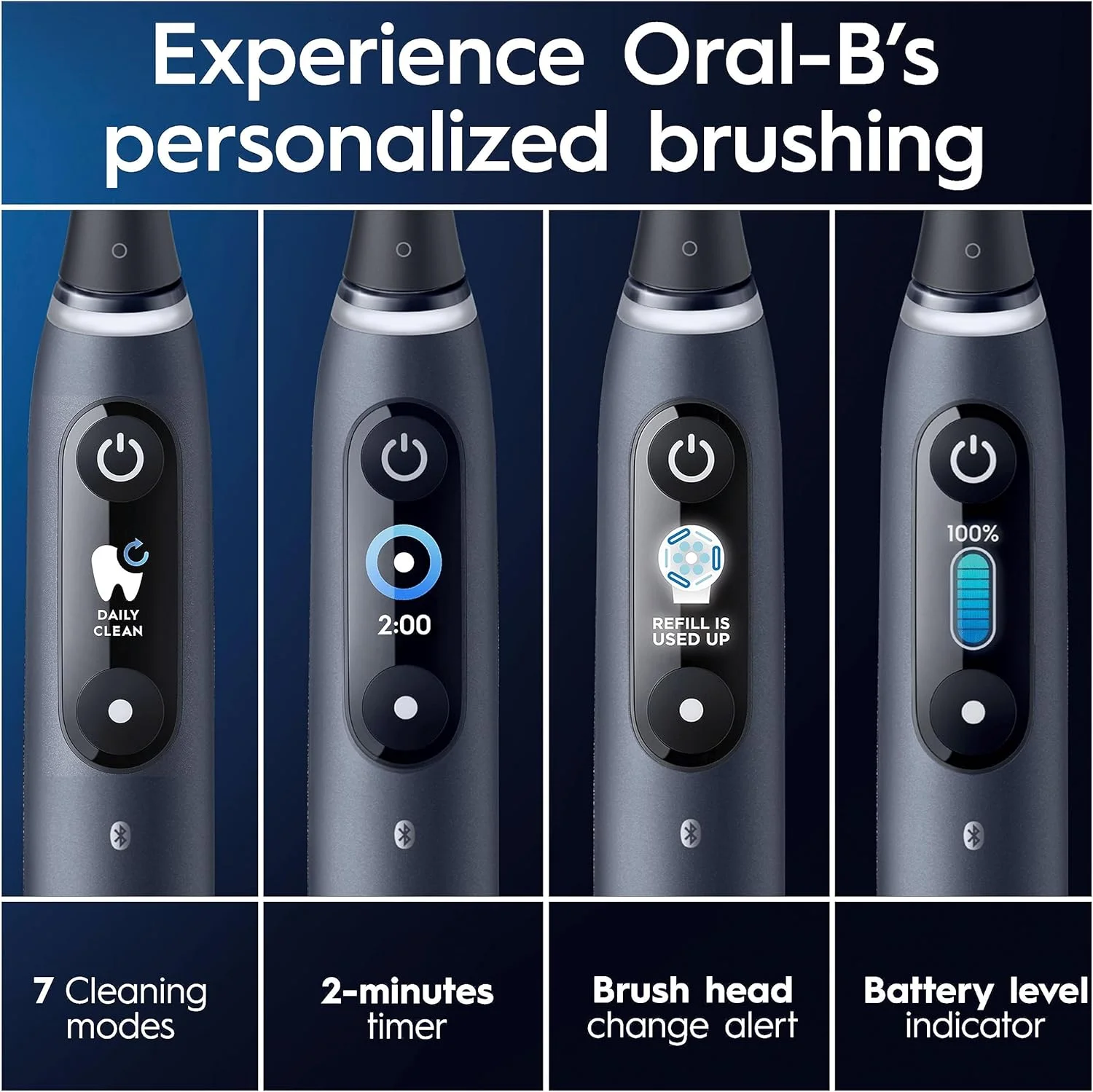 مسواک برقی بزرگسالان Oral-B iO9، 2 عدد، مسواک برقی Oral B، هدیه برای زنان/مردان، 2 سری مسواک و جعبه مسافرتی شارژ، 7 حالت با سفید کننده دندان، دوشاخه 2 پین UK، مشکی مسواک برقی بزرگسالان Oral-B iO9، 2 عدد، مسواک برقی Oral B، هدیه برای زنان/مردان، 2 سری مسواک و جعبه مسافرتی شارژ، 7 حالت با سفید کننده دندان، دوشاخه 2 پین UK، مشکی