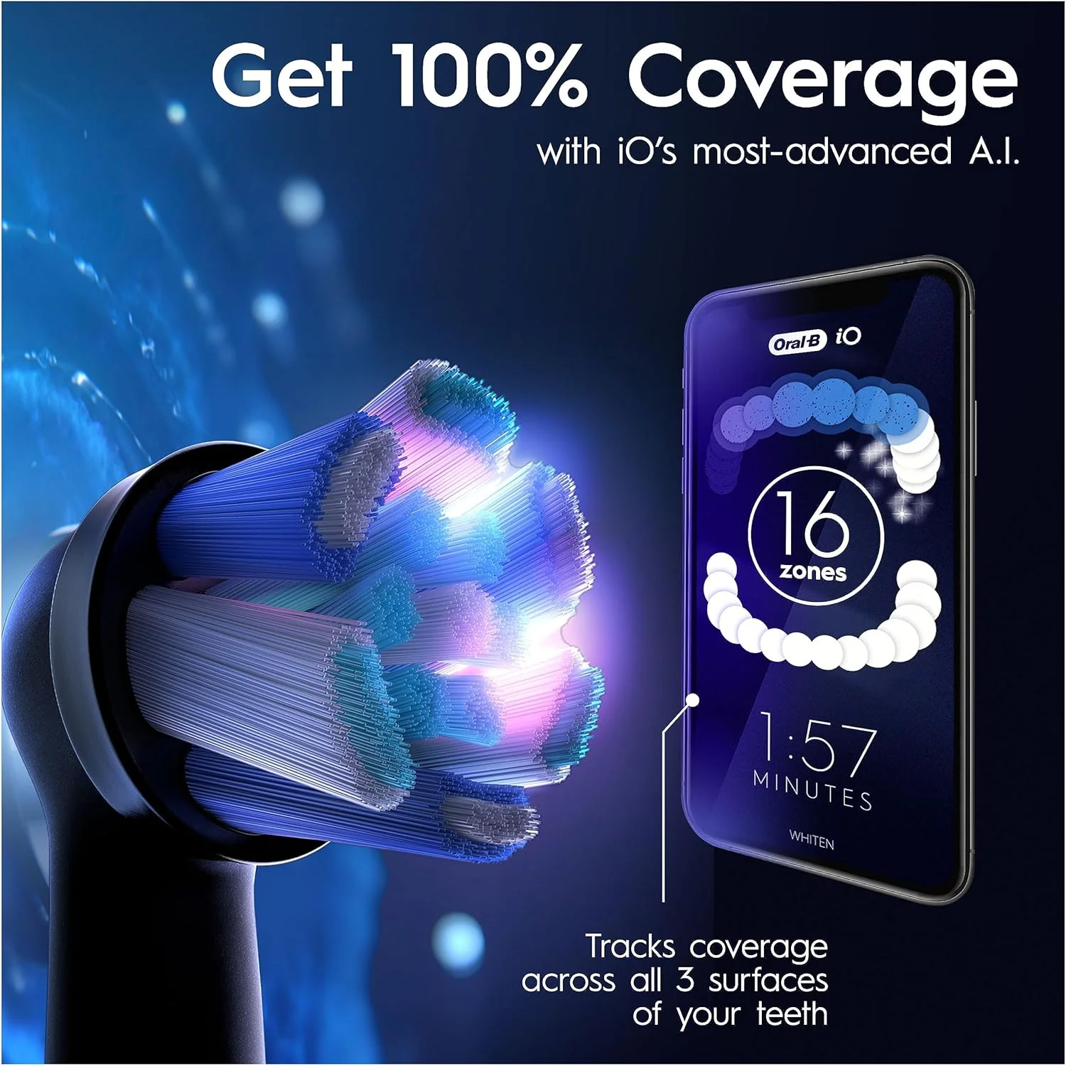 مسواک برقی بزرگسالان Oral-B iO9، 2 عدد، مسواک برقی Oral B، هدیه برای زنان/مردان، 2 سری مسواک و جعبه مسافرتی شارژ، 7 حالت با سفید کننده دندان، دوشاخه 2 پین UK، مشکی مسواک برقی بزرگسالان Oral-B iO9، 2 عدد، مسواک برقی Oral B، هدیه برای زنان/مردان، 2 سری مسواک و جعبه مسافرتی شارژ، 7 حالت با سفید کننده دندان، دوشاخه 2 پین UK، مشکی