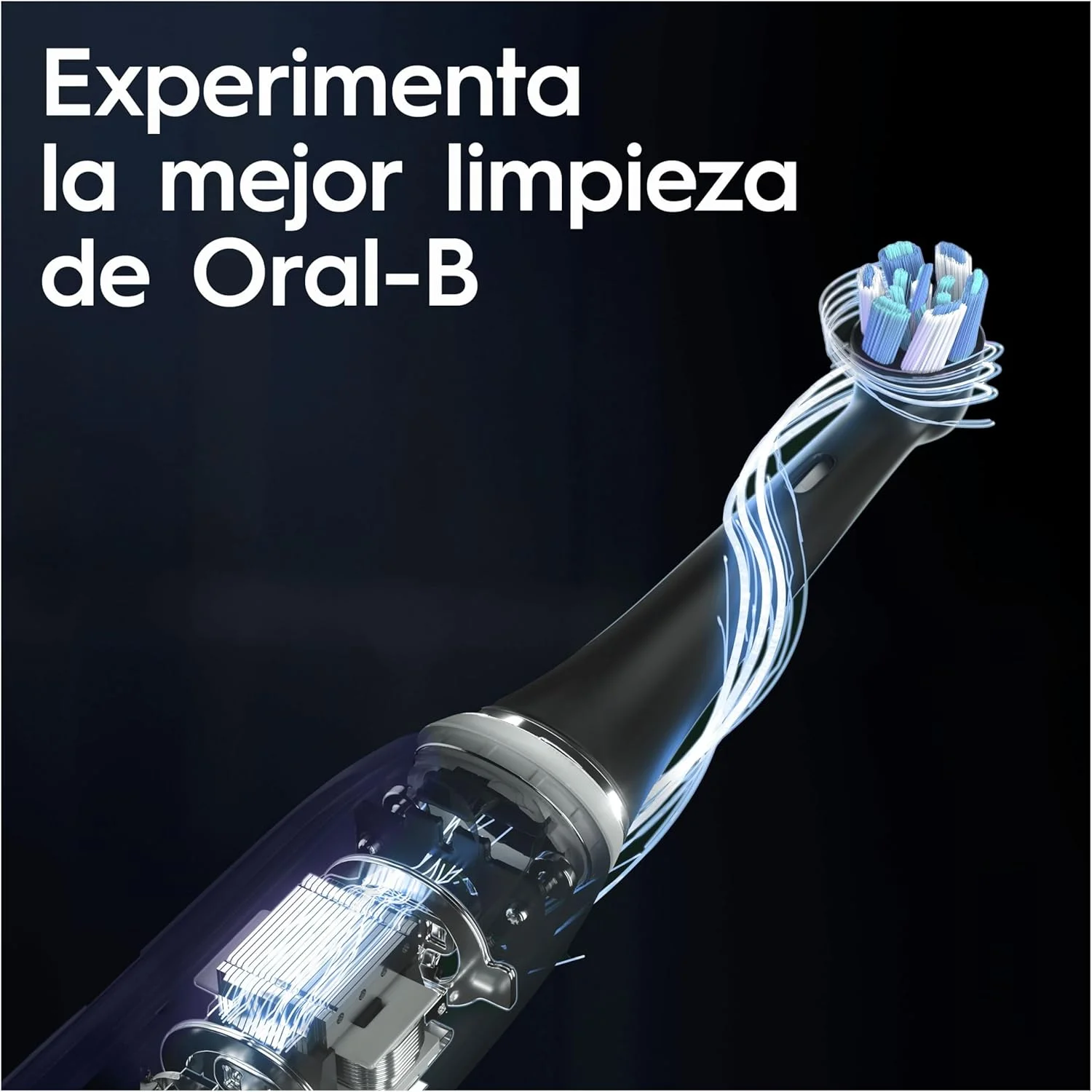 مسواک برقی Oral-B iO Series 10 Plus Edition، به همراه 3 عدد سری مسواک جایگزین، 7 حالت تمیز کردن برای مراقبت از دندان، جعبه مسافرتی شارژ، طراحی شده توسط Braun، سفید Stardust