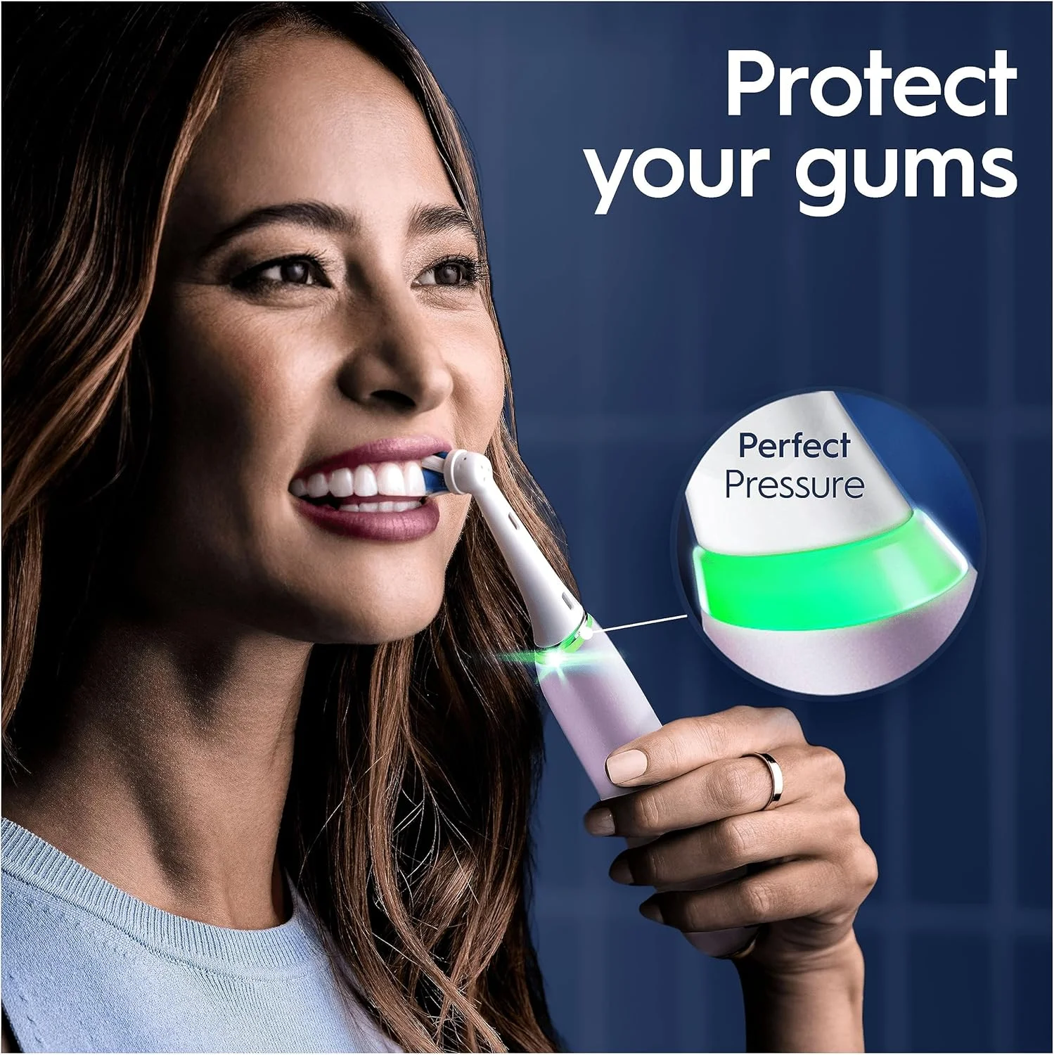 مسواک برقی اورال-بی iO9، هدیه برای خانم ها/آقایان، دسته متصل به برنامه، 3 عدد سری مسواک، جعبه مسافرتی شارژ و نگهدارنده سری مسواک، 7 حالت با سفید کننده دندان، دوشاخه 2 پین بریتانیا، رز کوارتز