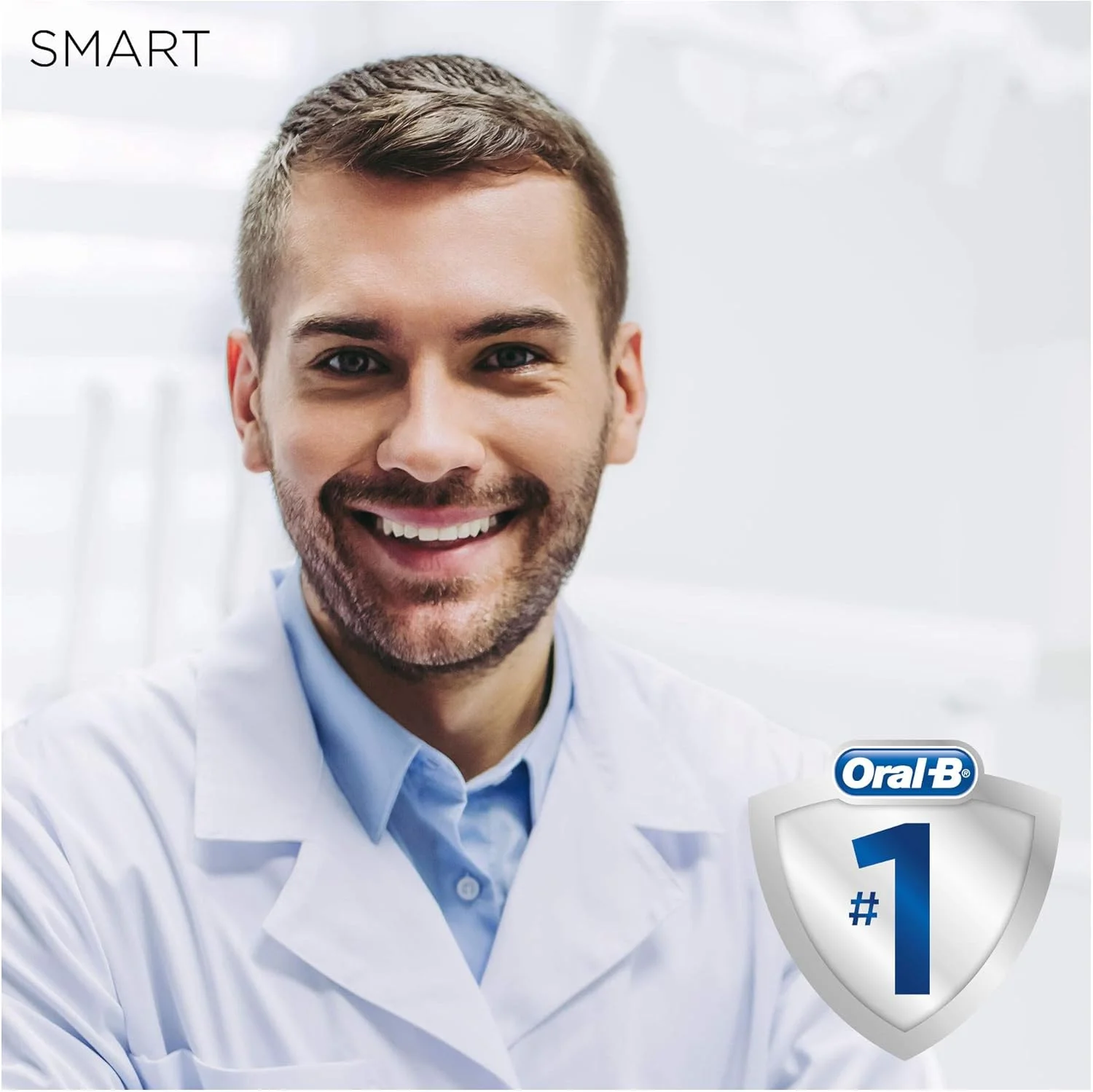 مسواک برقی هوشمند Oral-B Smart Expert با اپلیکیشن Smart Coaching برای نتایج بهتر تمیز کردن، 5 برنامه تمیز کردن، کنترل فشار 360 درجه بصری، تایمر و کیف مسافرتی، آبی