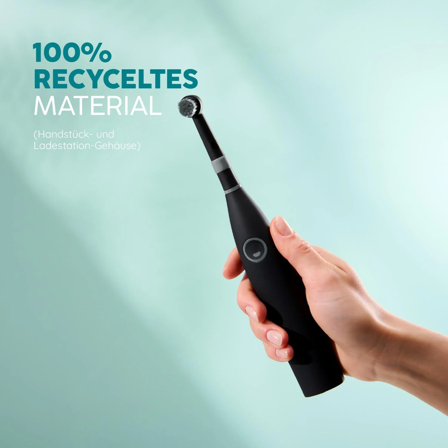 happybrush® Electric Toothbrush Eco R2 - Sustainable Rotating Toothbrush with Power Battery Including 3 Replacement Toothbrush Heads and Toothpaste - AllBlack happybrush® Electric Toothbrush Eco R2 - Sustainable Rotating Toothbrush with Power Battery Including 3 Replacement Toothbrush Heads and Toothpaste - AllBlack