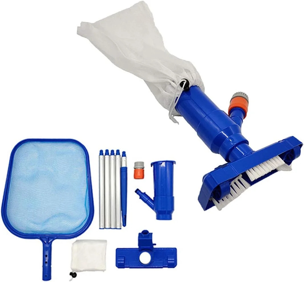 کیت تمیز کننده استخر 2 در 1 مدل NA، جاروبرقی جت اسپا با تور و برس و میله 4 فوتی، ایده آل برای استخرهای روی زمین و بادی، اسپا، حوض، آبشار، بدون نیاز به سیستم پمپ-فیلتر یا برق کیت تمیز کننده استخر 2 در 1 مدل NA، جاروبرقی جت اسپا با تور و برس و میله 4 فوتی، ایده آل برای استخرهای روی زمین و بادی، اسپا، حوض، آبشار، بدون نیاز به سیستم پمپ-فیلتر یا برق