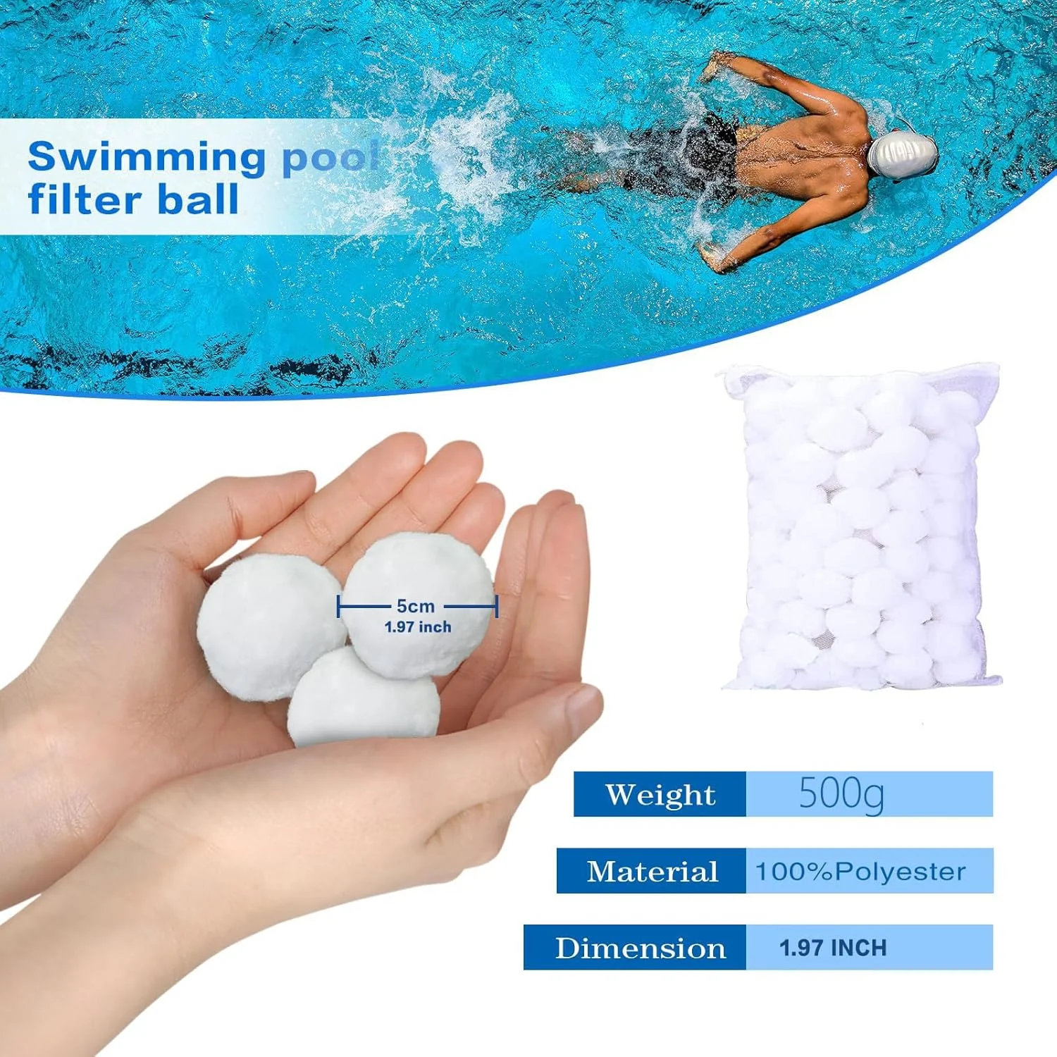 توپ های فیلتر استخر 500 گرمی، توپ های فیلتر سازگار با محیط زیست برای فیلترهای شنی استخر، توپ فیلتر استخر برای پمپ فیلتر شنی برای استخر رو زمینی، توپ های فیلتر سازگار با محیط زیست قابل استفاده مجدد جایگزین شن فیلتر استخر توپ های فیلتر استخر 500 گرمی، توپ های فیلتر سازگار با محیط زیست برای فیلترهای شنی استخر، توپ فیلتر استخر برای پمپ فیلتر شنی برای استخر رو زمینی، توپ های فیلتر سازگار با محیط زیست قابل استفاده مجدد جایگزین شن فیلتر استخر