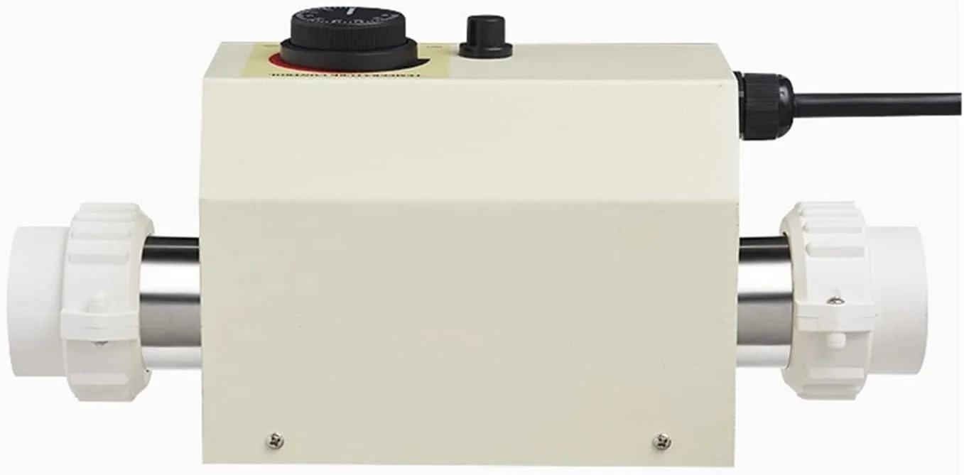 گرمکن استخر و جکوزی 1KW/2KW/3KW، گرمکن حمام، ترموستات کوچک قابل تنظیم برای حرارت دادن آب استخر، مناسب برای منزل، فضای باز و اسپا (1KW) گرمکن استخر و جکوزی 1KW/2KW/3KW، گرمکن حمام، ترموستات کوچک قابل تنظیم برای حرارت دادن آب استخر، مناسب برای منزل، فضای باز و اسپا (1KW)