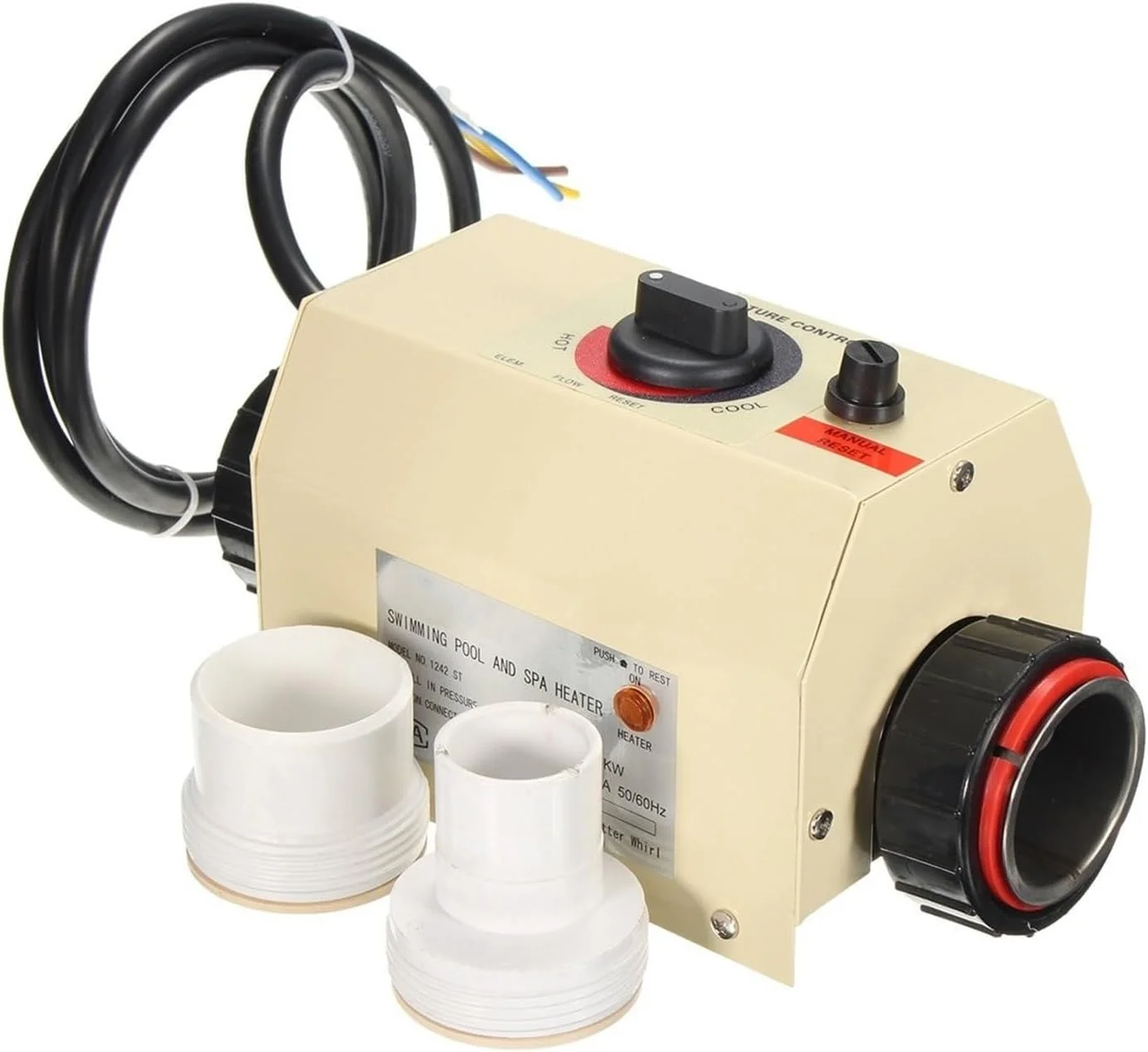 گرمکن استخر و جکوزی 3 کیلو وات / 2 کیلو وات، گرمکن آب برقی ترموستات حمام و اسپا (2 کیلو وات) گرمکن استخر و جکوزی 3 کیلو وات / 2 کیلو وات، گرمکن آب برقی ترموستات حمام و اسپا (2 کیلو وات)