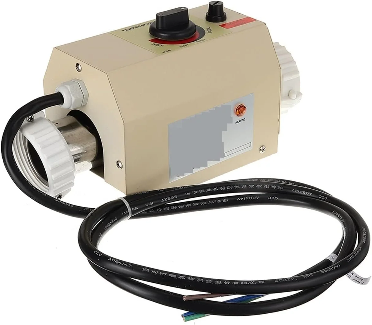 گرمکن استخر و جکوزی، گرمکن برقی آب استخر، اسپا، ترموستات گرمایشی برای جکوزی روباز، اسپا 3.3 کیلو وات گرمکن استخر و جکوزی، گرمکن برقی آب استخر، اسپا، ترموستات گرمایشی برای جکوزی روباز، اسپا 3.3 کیلو وات