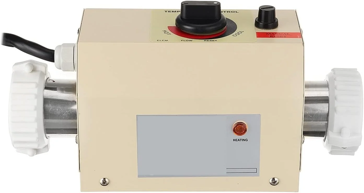 گرمکن استخر و جکوزی 3.3 کیلووات، گرمکن برقی آب استخر، آبگرمکن اسپا، ترموستات گرمایشی برای حمام آب گرم در فضای باز