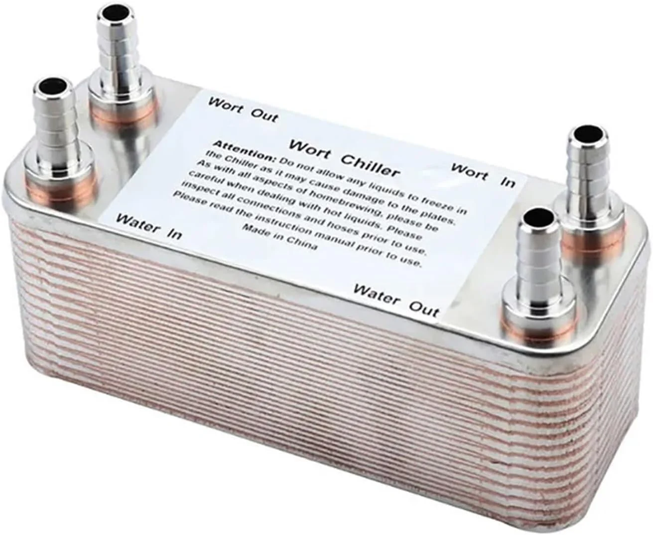 مبدل حرارتی، مبدل حرارتی صفحه ای از جنس استنلس استیل، خنک کننده گیاه، 30 صفحه خنک کننده تخمیر، با خار 1/2 اینچی برای گرمایش از کف، گرمایش آب مبدل حرارتی، مبدل حرارتی صفحه ای از جنس استنلس استیل، خنک کننده گیاه، 30 صفحه خنک کننده تخمیر، با خار 1/2 اینچی برای گرمایش از کف، گرمایش آب