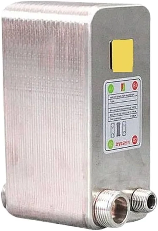 مبدل حرارتی، 32 صفحه مبدل حرارتی خنک کننده گیاه آبجو SUS 304 فولاد ضد زنگ برای خنک کردن آبجو، آبگرمکن نوع صفحه مسی برای گرمایش از کف، گرمایش آب (طرف متفاوت)