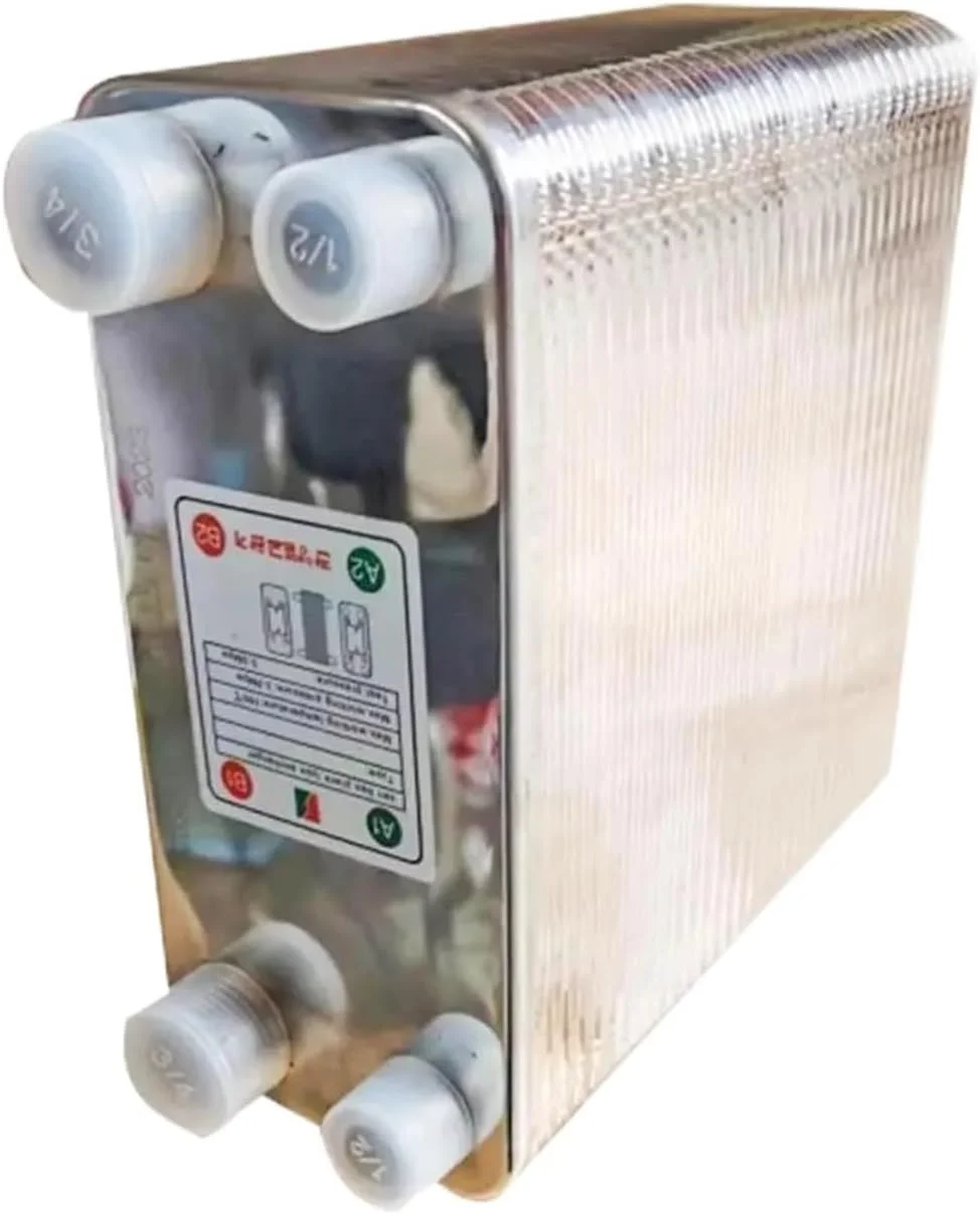 مبدل حرارتی 60 صفحه ای، خنک کننده آب جو گیاهی، فولاد ضد زنگ 304 برای تخمیر آبجو خانگی برای گرمایش از کف، گرمایش آب