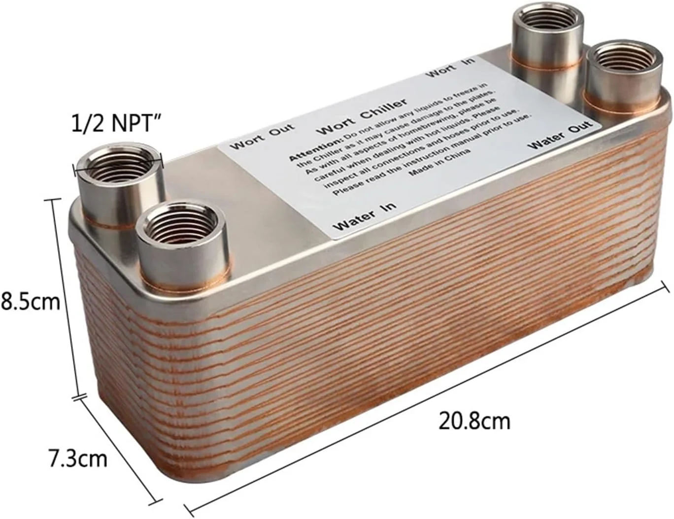 مبدل حرارتی، مبدل حرارتی صفحه ای با 4 عدد خار شلنگ، خنک کننده 30 صفحه ای گیاه، فولاد ضد زنگ 304 و رزوه شلنگ باغ 20 میلی متری برای گرمایش از کف، گرمایش آب مبدل حرارتی، مبدل حرارتی صفحه ای با 4 عدد خار شلنگ، خنک کننده 30 صفحه ای گیاه، فولاد ضد زنگ 304 و رزوه شلنگ باغ 20 میلی متری برای گرمایش از کف، گرمایش آب