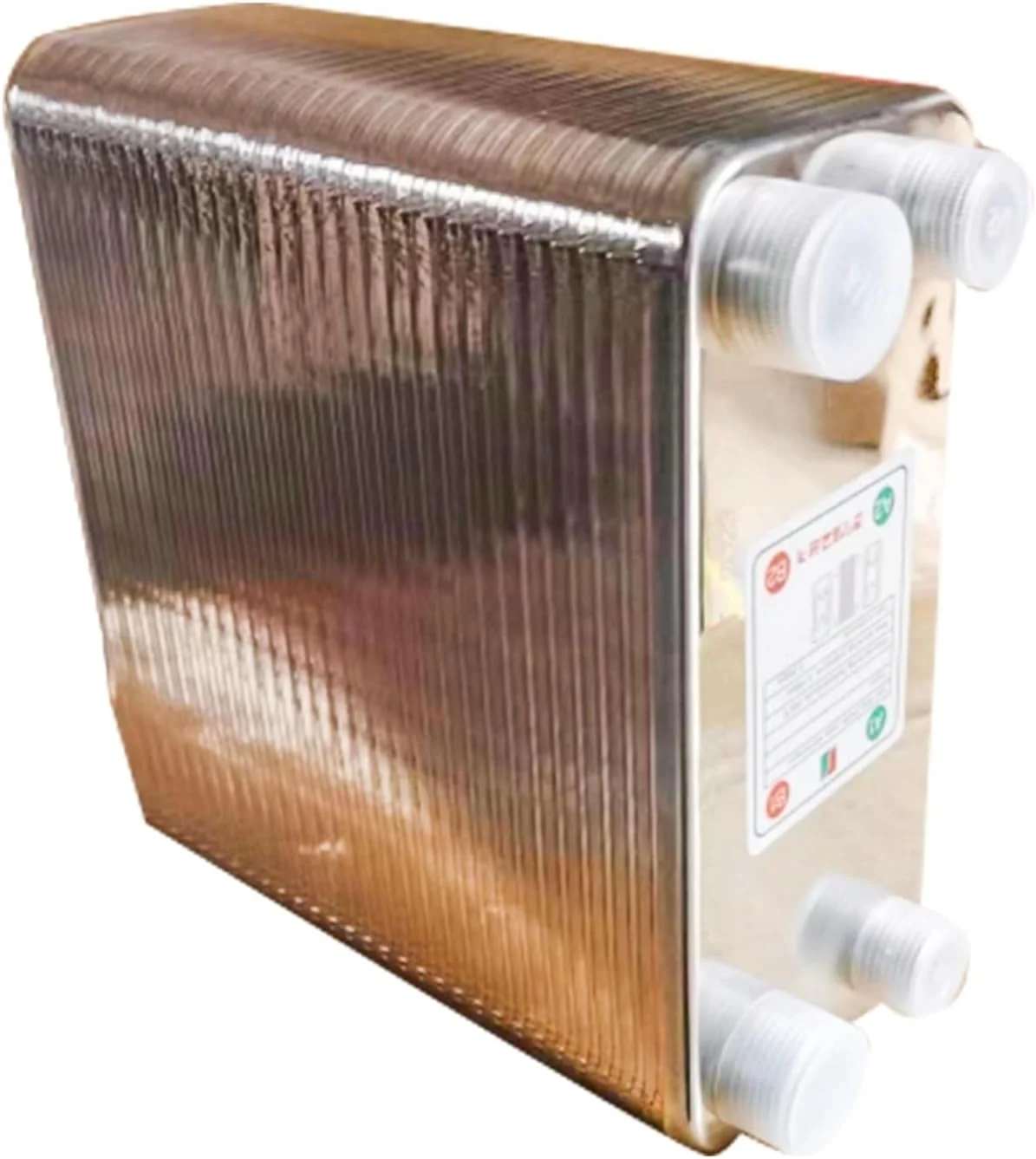 مبدل حرارتی 60 صفحه ای، خنک کننده آب جو گیاهی، فولاد ضد زنگ 304 برای تخمیر آبجو خانگی برای گرمایش از کف، گرمایش آب مبدل حرارتی 60 صفحه ای، خنک کننده آب جو گیاهی، فولاد ضد زنگ 304 برای تخمیر آبجو خانگی برای گرمایش از کف، گرمایش آب