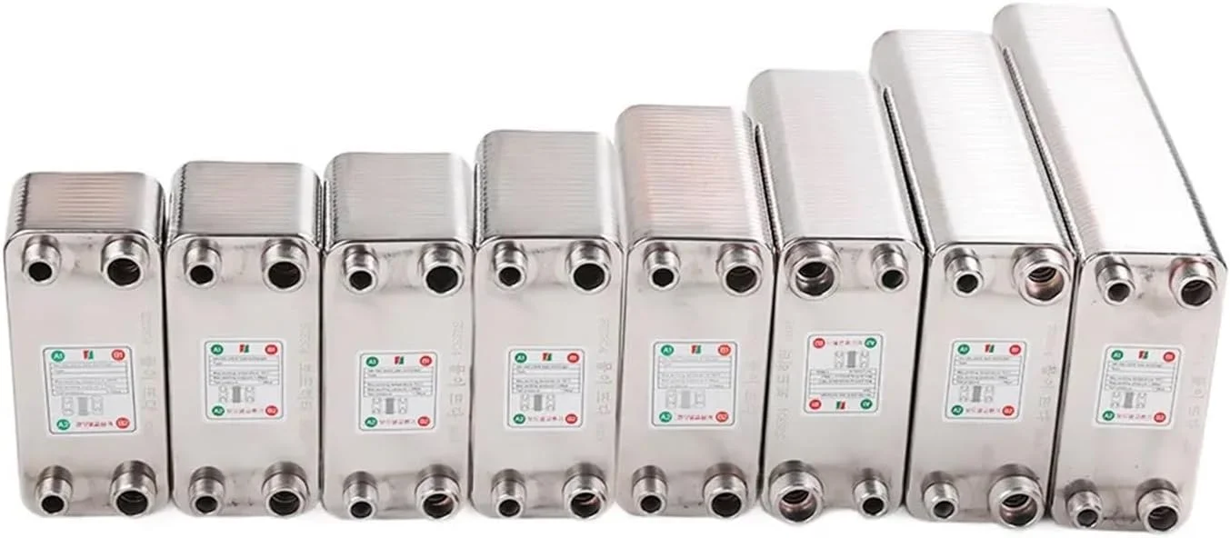 مبدل حرارتی، 22 صفحه، مبدل حرارتی صفحه ای مسی 4.5 مگاپاسکال، گرمایش از کف و آب، ذوب یخ برای گرمایش از کف، گرمایش آب