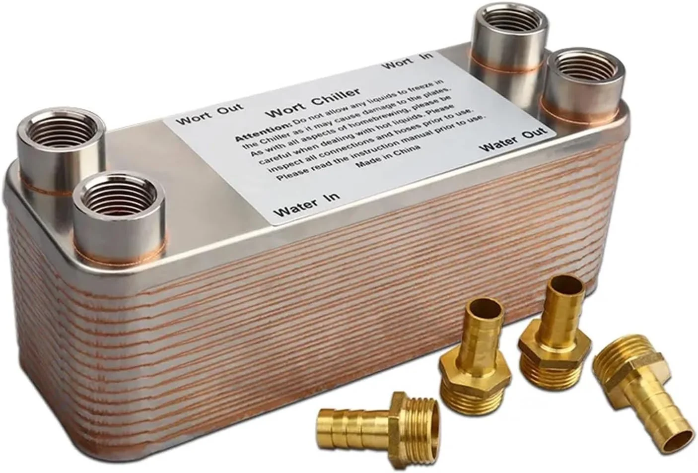 مبدل حرارتی، مبدل حرارتی صفحه ای با 4 عدد خار شلنگ، خنک کننده 30 صفحه ای گیاه، فولاد ضد زنگ 304 و رزوه شلنگ باغ 20 میلی متری برای گرمایش از کف، گرمایش آب مبدل حرارتی، مبدل حرارتی صفحه ای با 4 عدد خار شلنگ، خنک کننده 30 صفحه ای گیاه، فولاد ضد زنگ 304 و رزوه شلنگ باغ 20 میلی متری برای گرمایش از کف، گرمایش آب