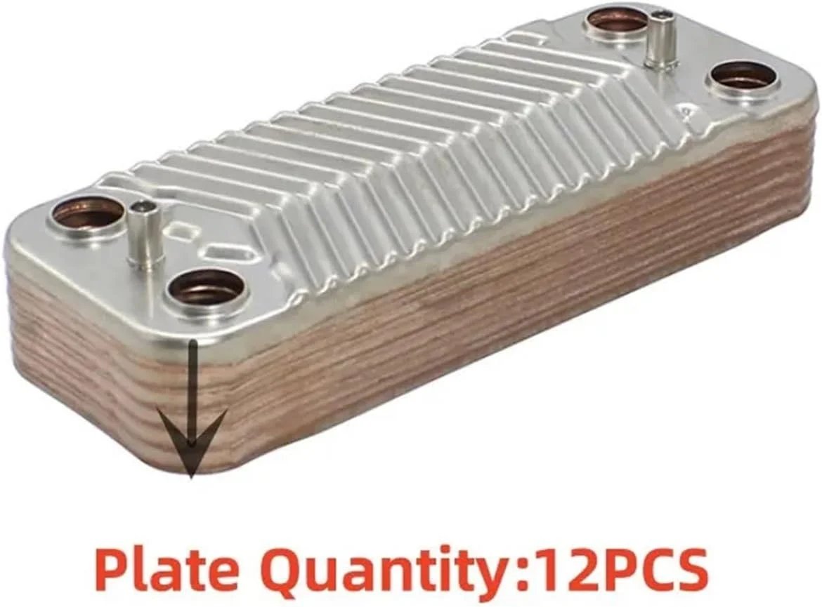 مبدل حرارتی، مبدل حرارتی 12 صفحه ای خنک کننده گیاه آبجو، فولاد ضد زنگ 304 برای خنک کردن آبجو، خنک کننده جریان معکوس، گرمایش آب برای گرمایش از کف، گرمایش آب