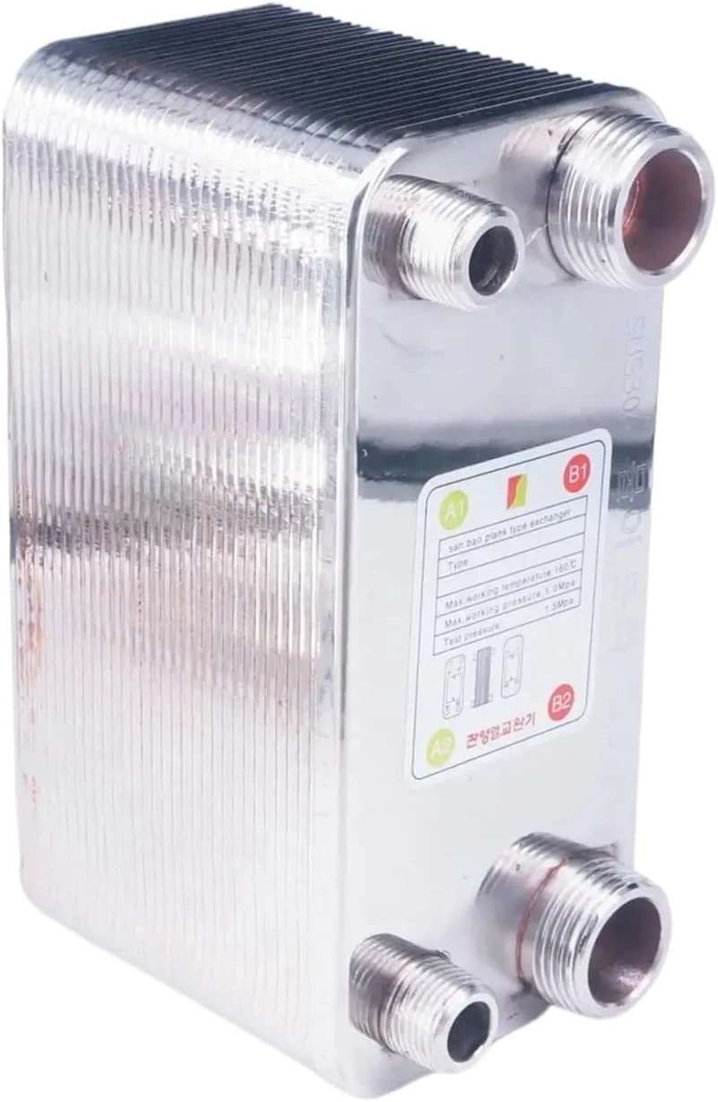 مبدل حرارتی، 32 صفحه مبدل حرارتی خنک کننده گیاه آبجو SUS 304 فولاد ضد زنگ برای خنک کردن آبجو برای گرمایش از کف، گرمایش آب