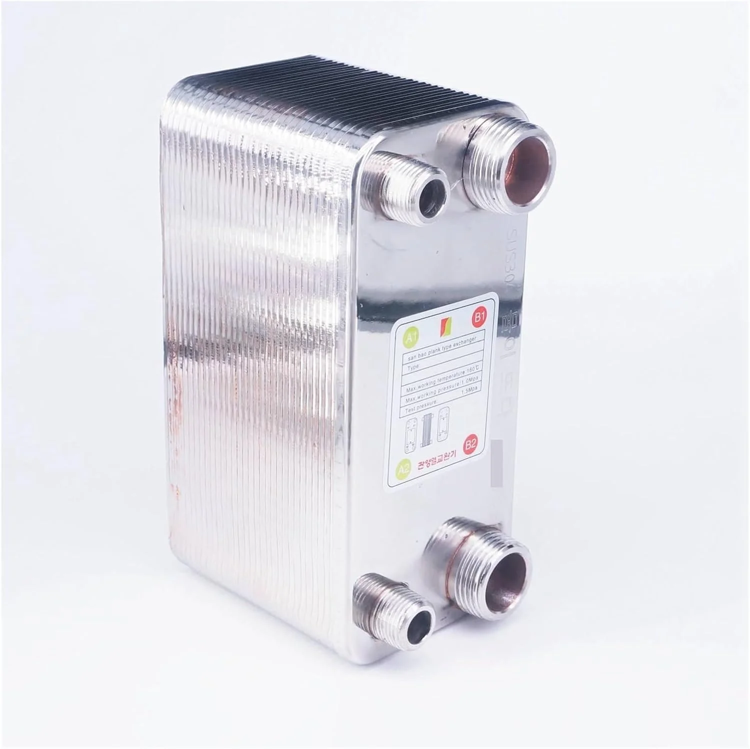 مبدل حرارتی، 60 صفحه ای مبدل حرارتی خنک کننده گیاه آبجو SUS 304 فولاد ضد زنگ برای خنک کردن آبجو برای گرمایش از کف، گرمایش آب مبدل حرارتی، 60 صفحه ای مبدل حرارتی خنک کننده گیاه آبجو SUS 304 فولاد ضد زنگ برای خنک کردن آبجو برای گرمایش از کف، گرمایش آب