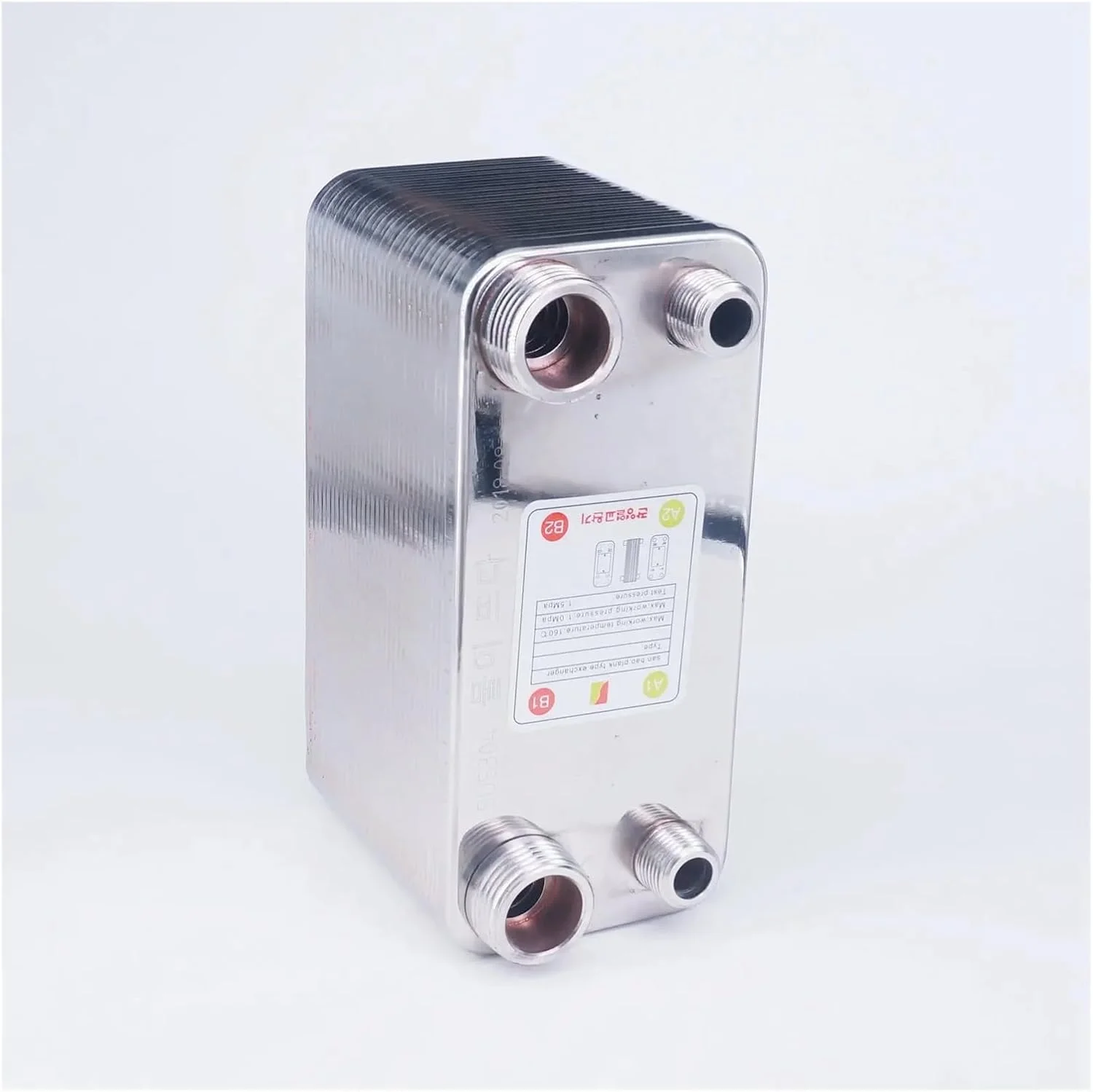 مبدل حرارتی، 32 صفحه مبدل حرارتی خنک کننده گیاه آبجو SUS 304 فولاد ضد زنگ برای خنک کردن آبجو برای گرمایش از کف، گرمایش آب