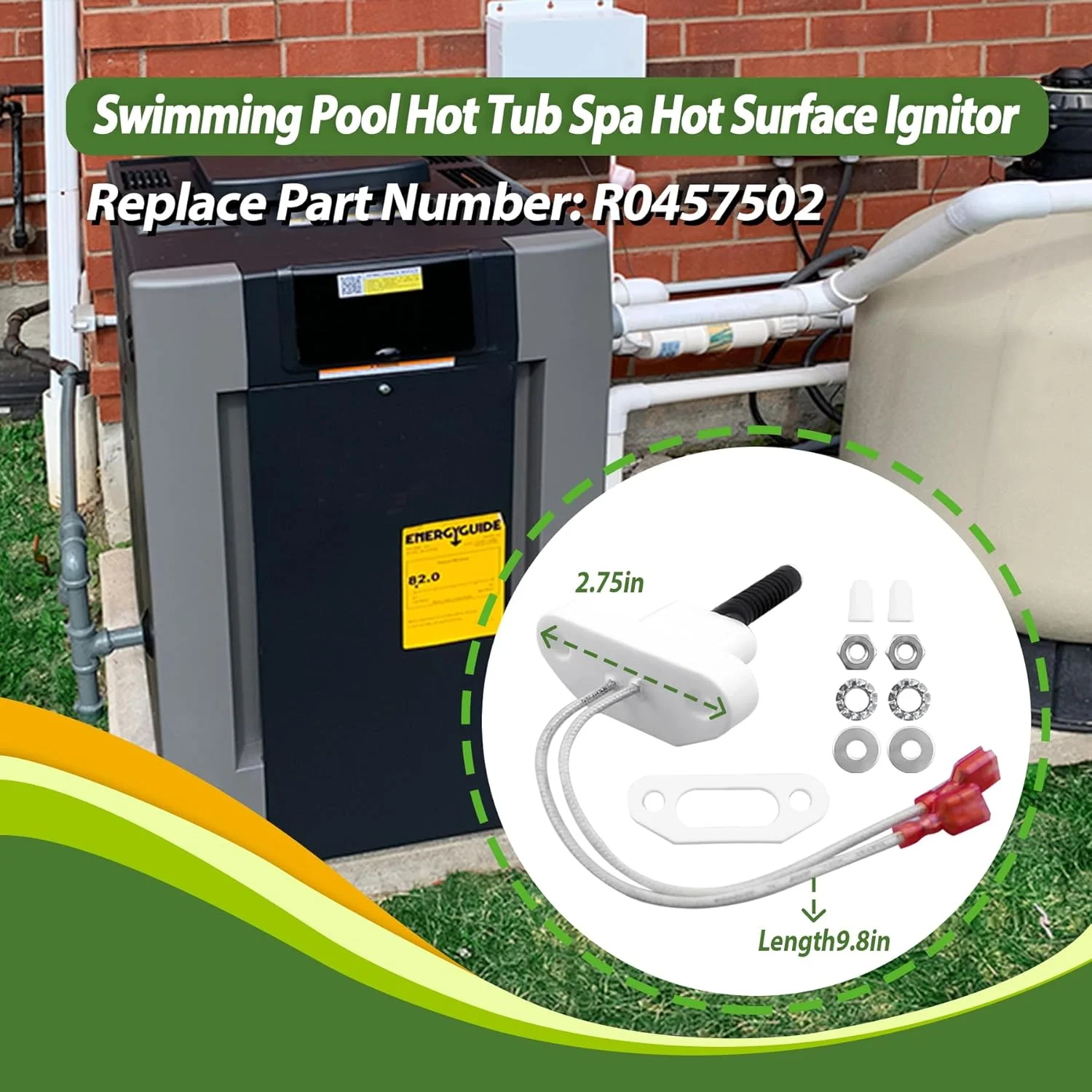 جرقه زن سطح داغ استخر، جکوزی و اسپا مدل KMBNTU R0457502 مناسب برای Zodiac Legacy LRZE و Jandy JXi 200 260 400