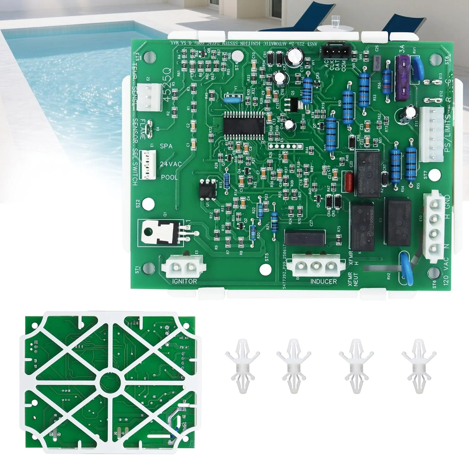 کیت جایگزینی برد کنترل یکپارچه FDXLICB1930 FD سری، مناسب برای بخاری استخر کم Nox سری H یونیورسال Hayward