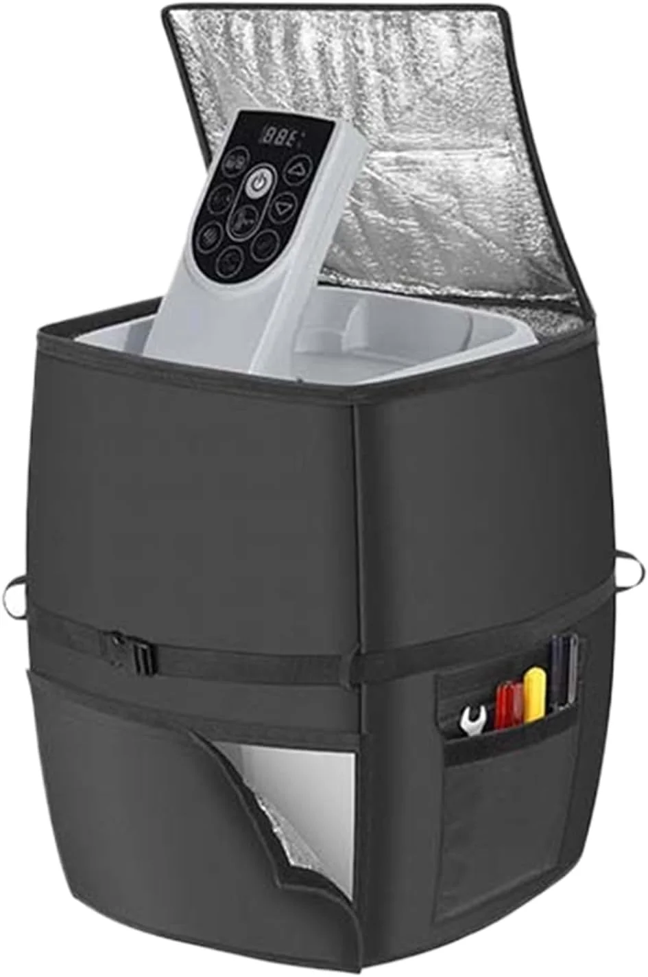 Hot Tub Spa Heater Pump Cover | Outdoor Spa Heater Pump Cover,Insulated Aluminum Foil Fabric Heat Loss Prevention for Beach House Apartment Hotels Backyard Hostel Villa Hot Tub Spa Heater Pump Cover | Outdoor Spa Heater Pump Cover,Insulated Aluminum Foil Fabric Heat Loss Prevention for Beach House Apartment Hotels Backyard Hostel Villa