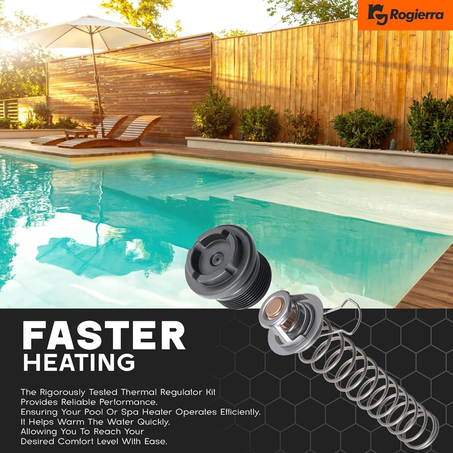 کیت تنظیم کننده حرارتی مدل # 77707-0010, 38000-0007S سازگار با مدل های MasterTemp 400 250 125 200 300 333 و بخاری های استخر و اسپا Sta-Rite مدل های SR200 SR333 SR400