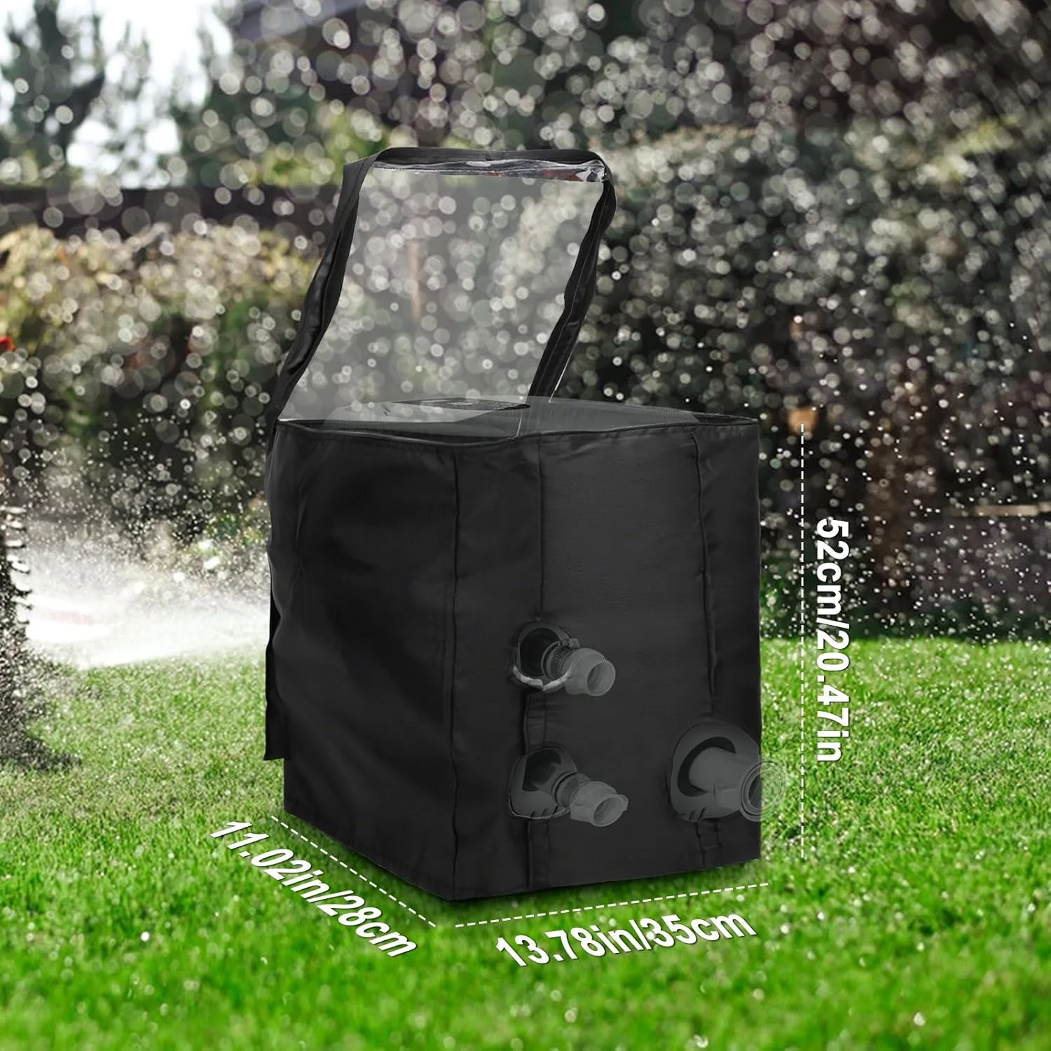 پوشش عایق پمپ جکوزی YWNYT 600D، ضد آب و مناسب فصل زمستان، دارای لایه آلومینیومی عایق حرارتی