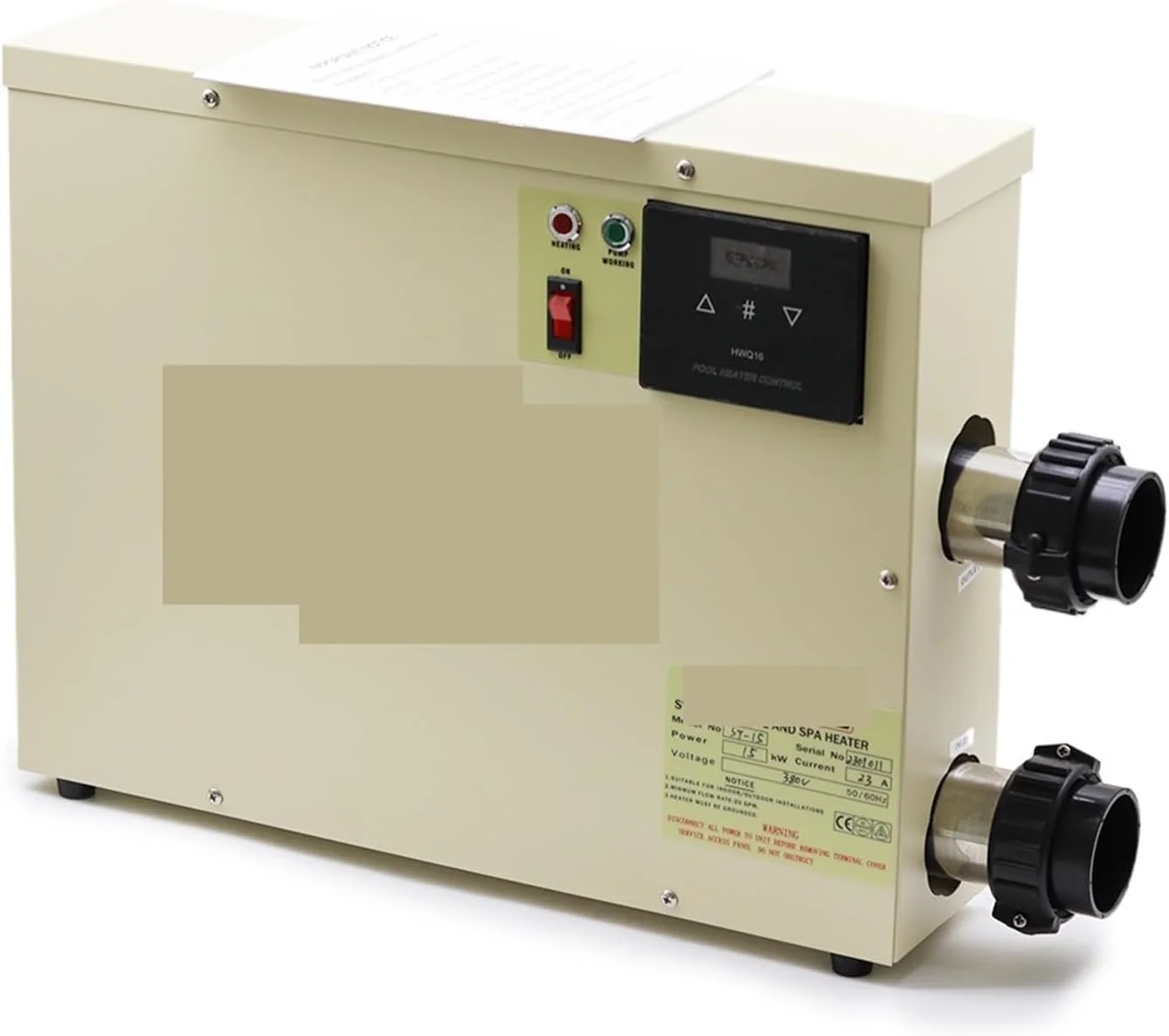 گرمکن آب 18 کیلوواتی برای استخر و تنظیم کننده حرارت وان (سه فاز 380 ولت) گرمکن آب 18 کیلوواتی برای استخر و تنظیم کننده حرارت وان (سه فاز 380 ولت)