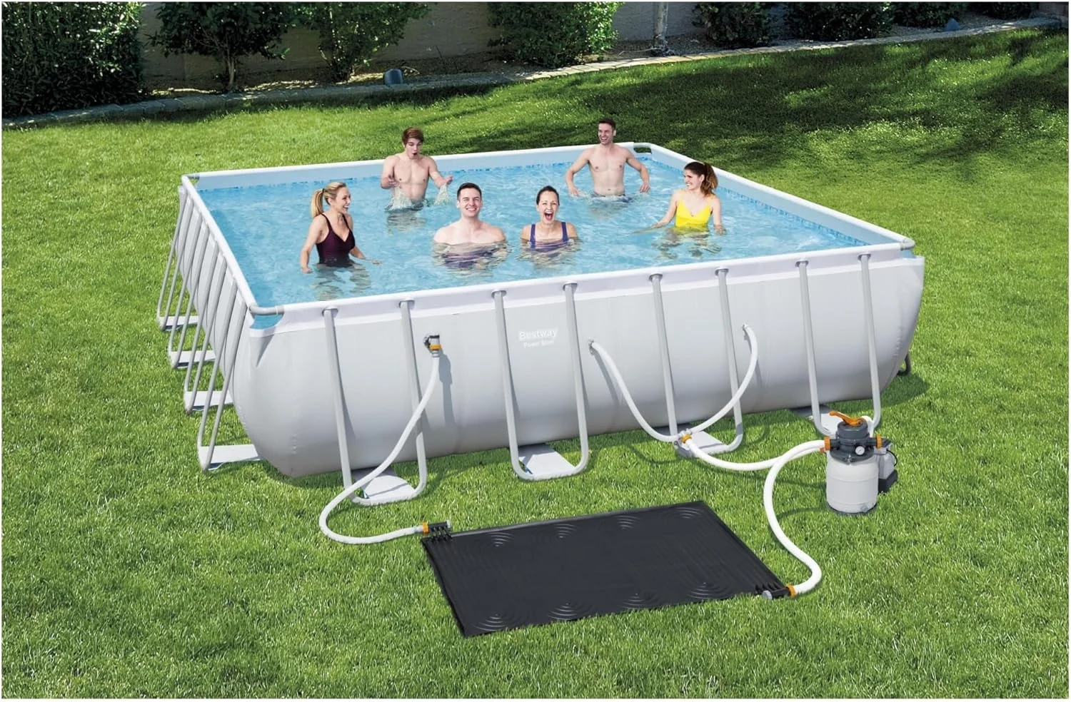 صفحه گرمایش استخر خورشیدی 43x67 اینچ Clearn، گرمکن خورشیدی استخر AGB سازگار با فیلتر، افزایش 3 تا 5 درجه