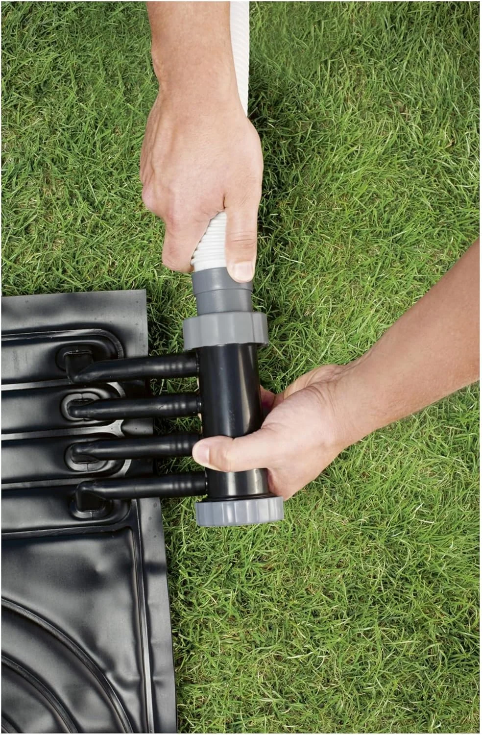 صفحه گرمایش استخر خورشیدی 43x67 اینچ Clearn، گرمکن خورشیدی استخر AGB سازگار با فیلتر، افزایش 3 تا 5 درجه