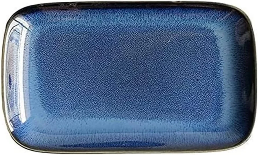 ست ظروف غذاخوری سنگی، بشقاب غربی، بشقاب مستطیلی کوچک، بشقاب سرد، بشقاب اسنک، بشقاب کیک، ظروف رستورانی و هتلی، کوره شخصی تیره