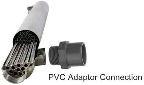 مبدل حرارتی تیتانیومی استخر GZDodek با خلوص بالا 45 کیلووات 155Kti-S برای سیستم خورشیدی استخر آب شور 155 هزار BTU/Hr مبدل حرارتی تیتانیومی استخر GZDodek با خلوص بالا 45 کیلووات 155Kti-S برای سیستم خورشیدی استخر آب شور 155 هزار BTU/Hr