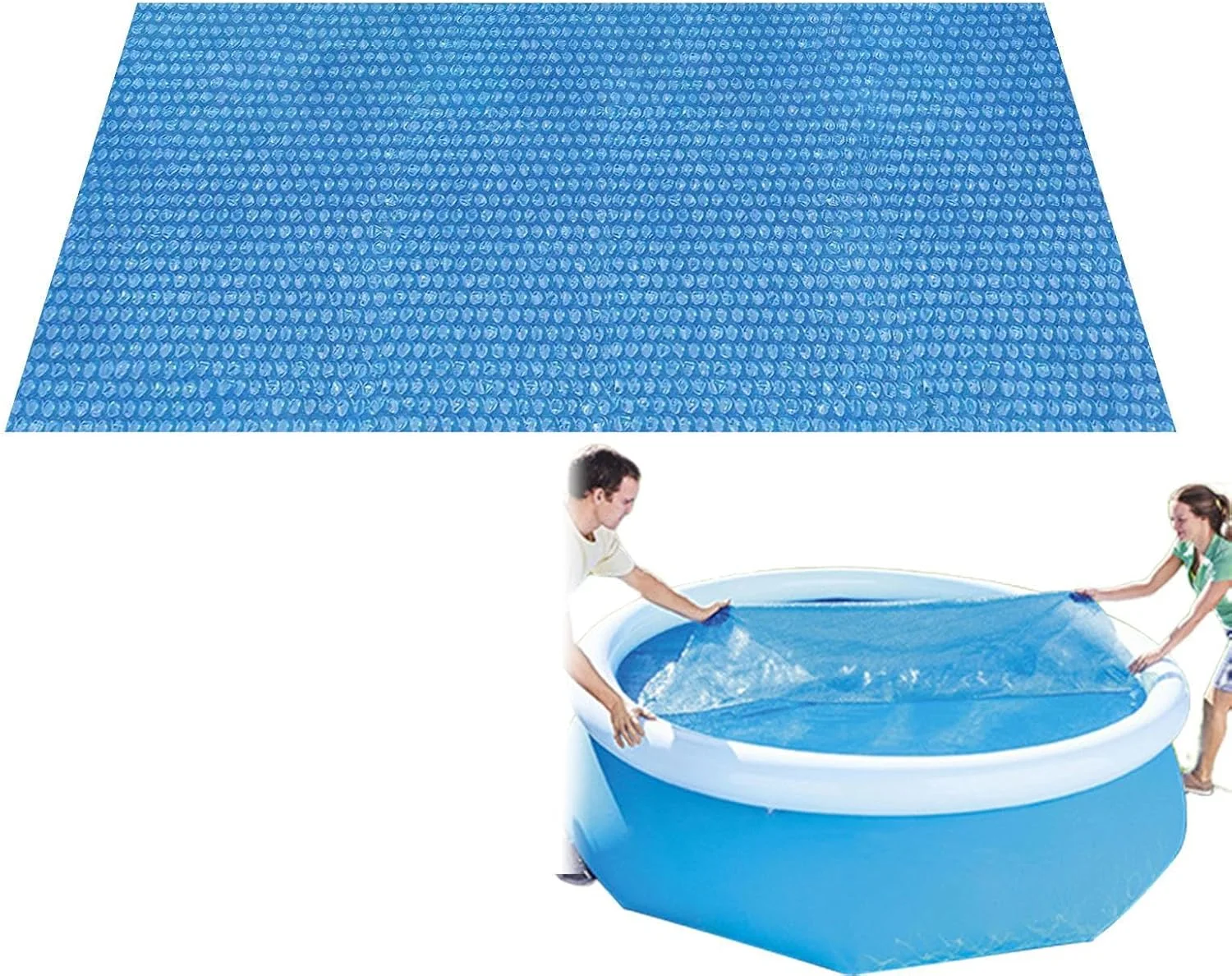 روکش حرارتی استخر، روکش حباب دار استخر | فیلم عایق تاشو برای گرمایش روزانه آب استخر خانگی در فضای باز برای مردان و زنان